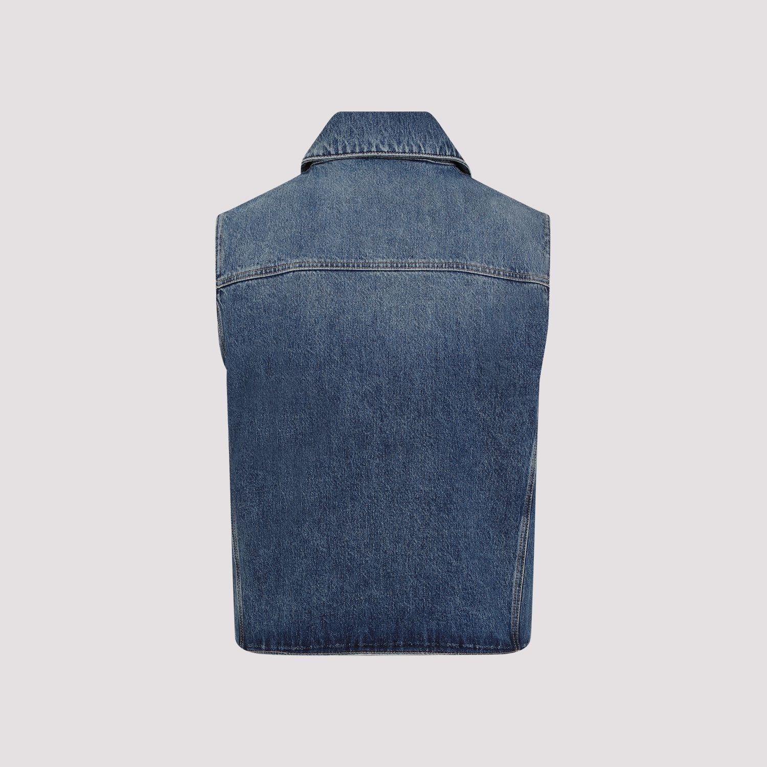 GIVENCHY Classic Cotton Denim Vest for Men