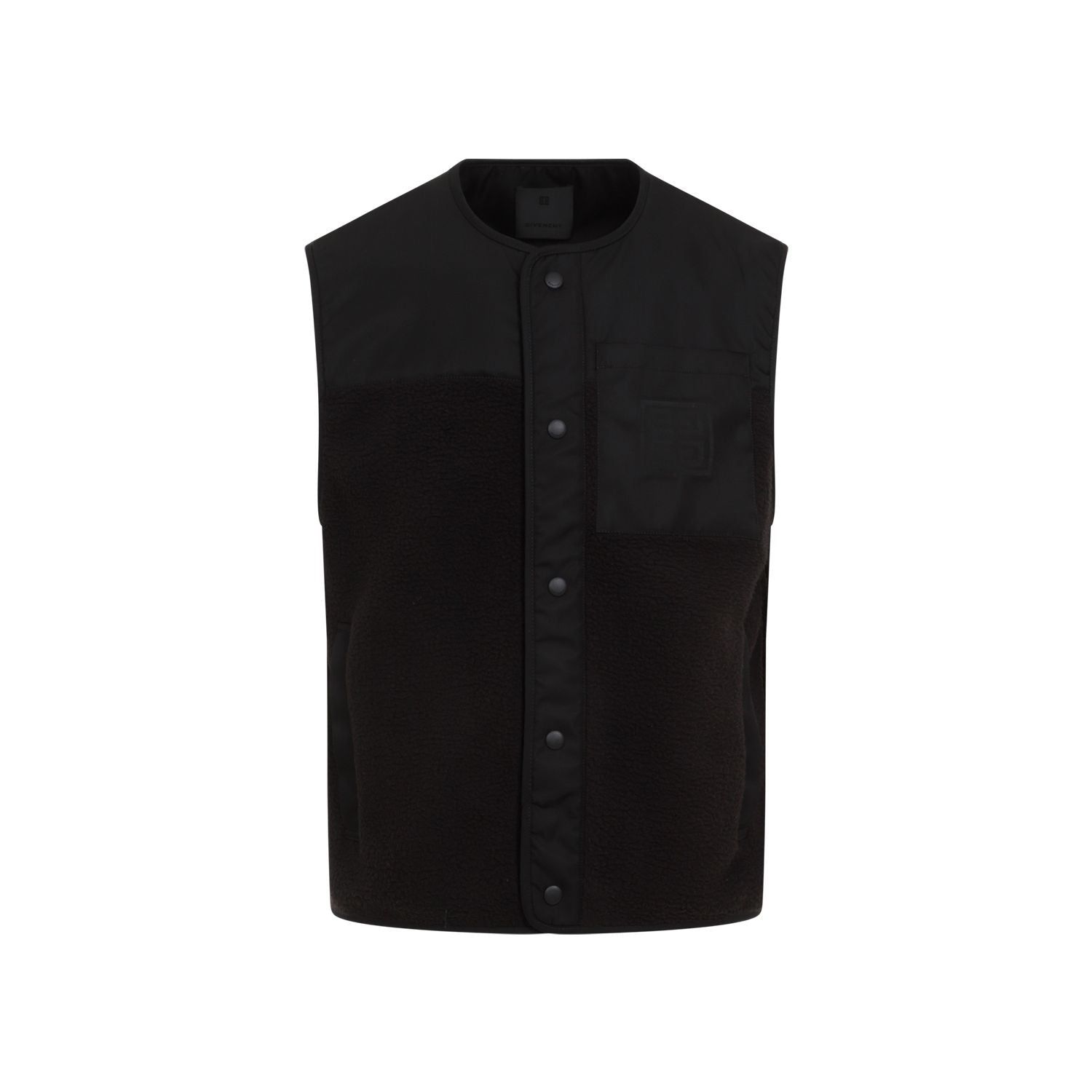 GIVENCHY Mixed Material Vest with 4G Pockets for Men
