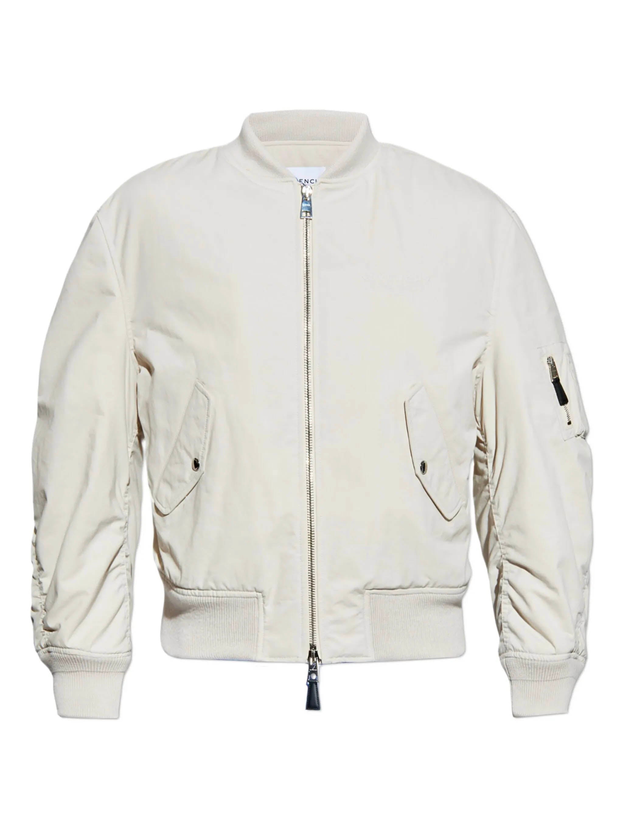 GIVENCHY Crinkled Cotton Bomber Jacket - Size 48