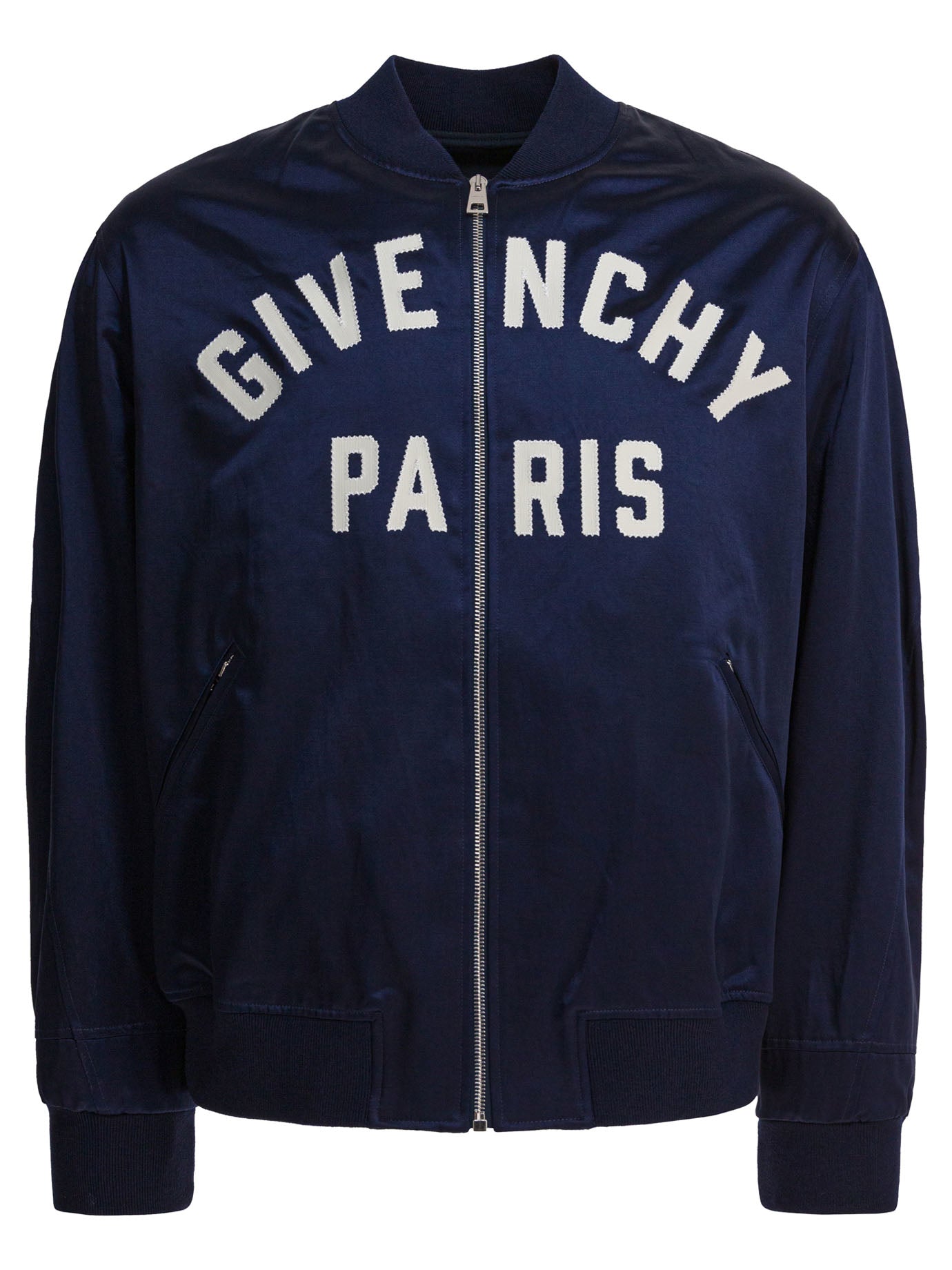 GIVENCHY Satin Zipped Overhead Jacket for Men - FW25