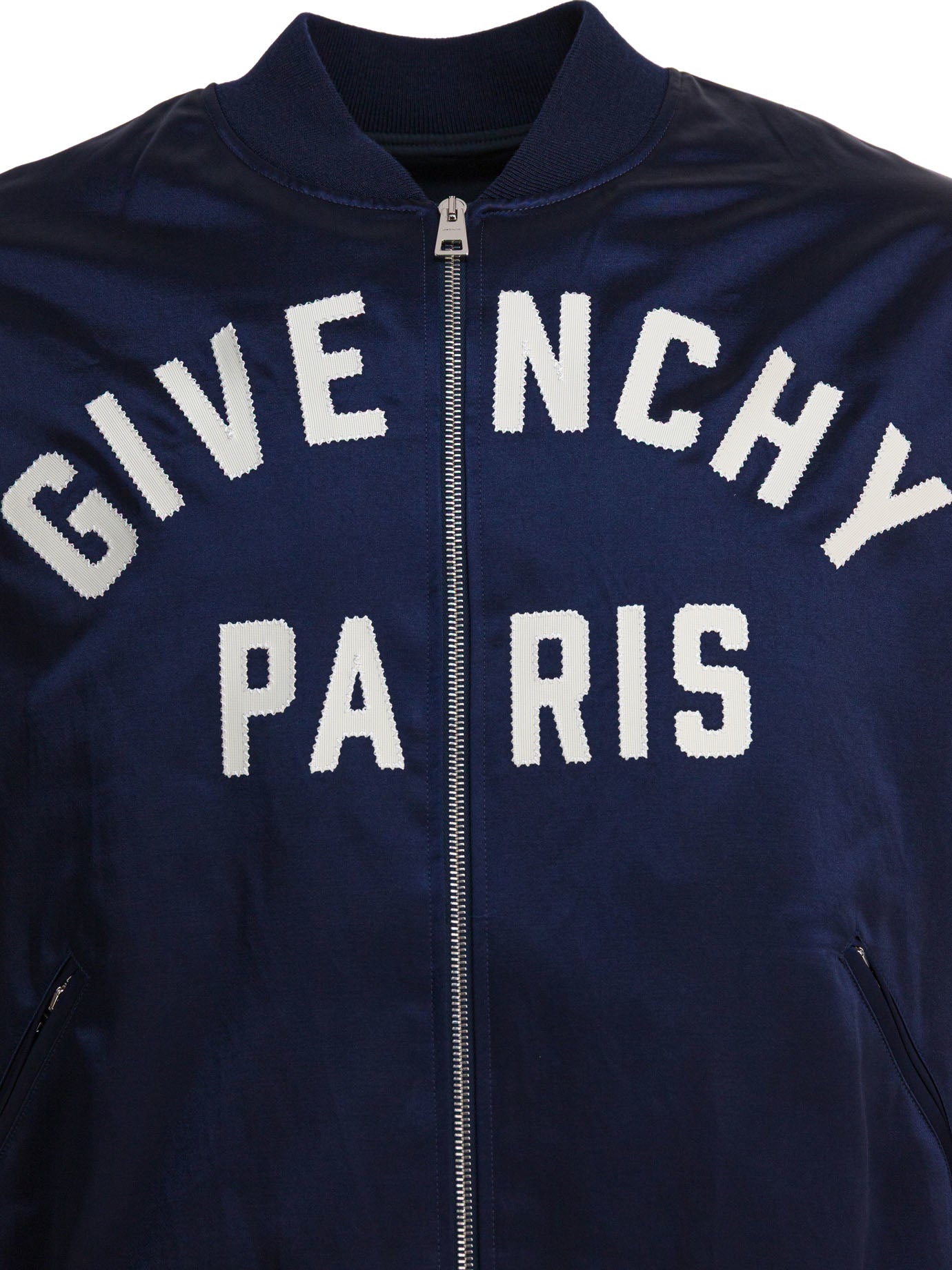 GIVENCHY Satin Zipped Overhead Jacket for Men - FW25