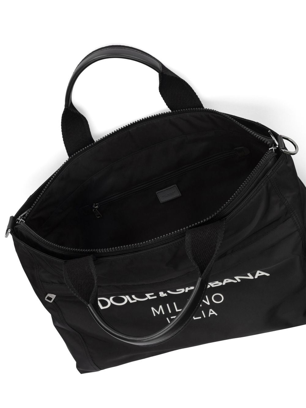 DOLCE & GABBANA Leather Shopping Tote Handbag
