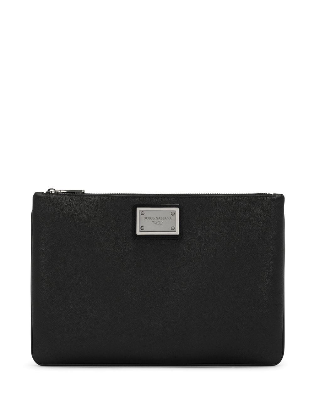 DOLCE & GABBANA Sleek Logo Plaque Clutch
