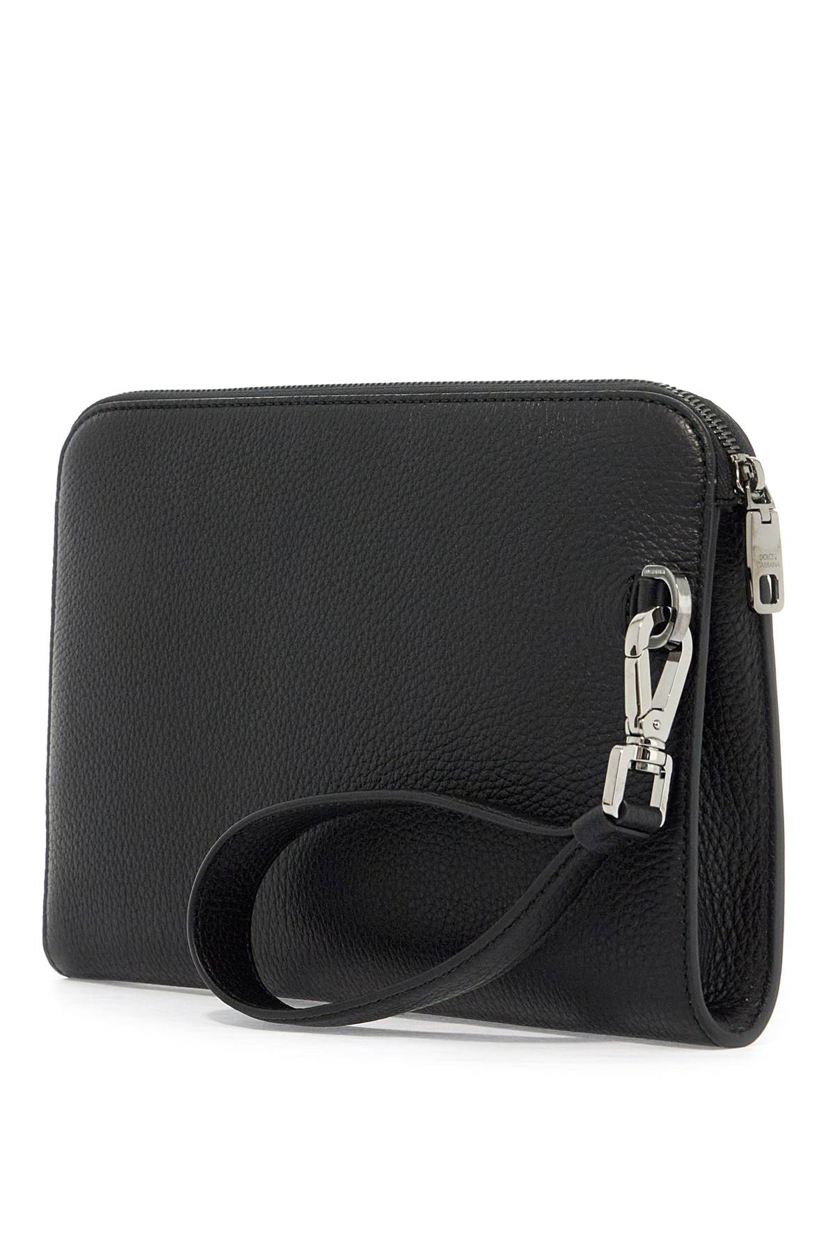 DOLCE & GABBANA Elegant Leather Pouch Handbag for Men - FW24 Collection