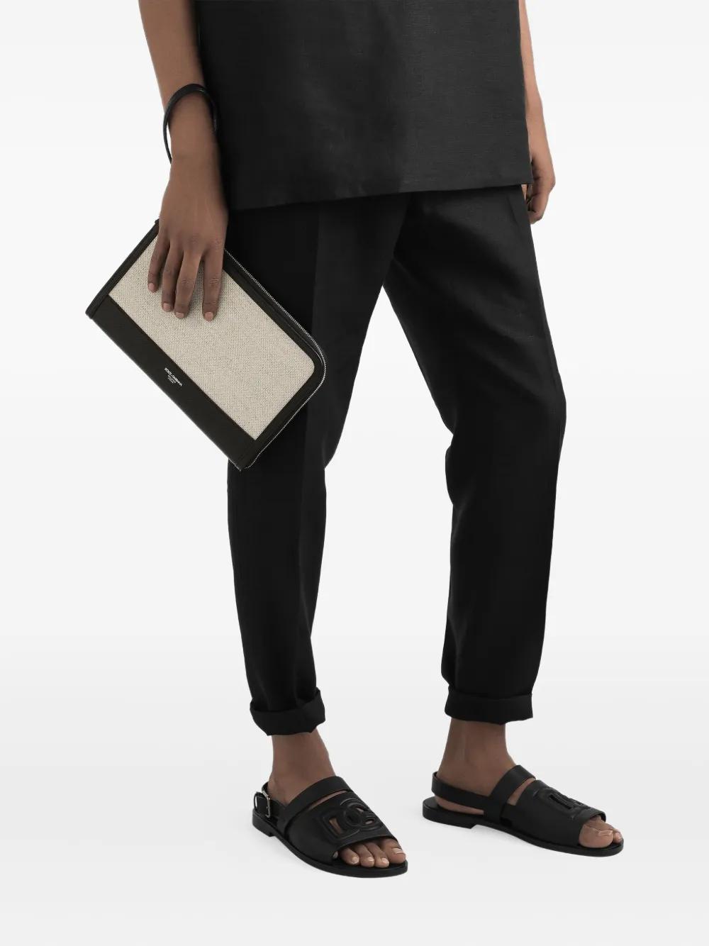 DOLCE & GABBANA Canvas Clutch Handbag for Men