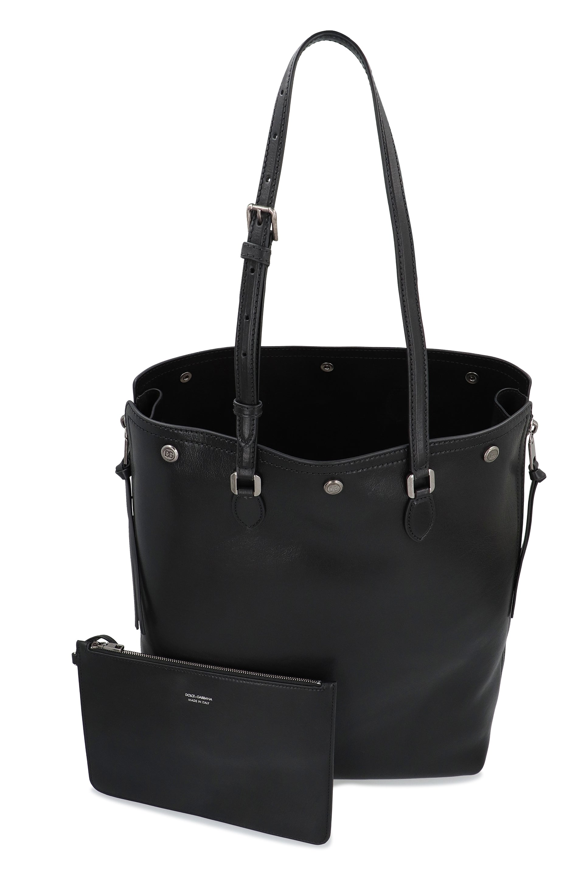 DOLCE & GABBANA Leather Shopping Handbag - 33 cm x 42 cm x 14 cm