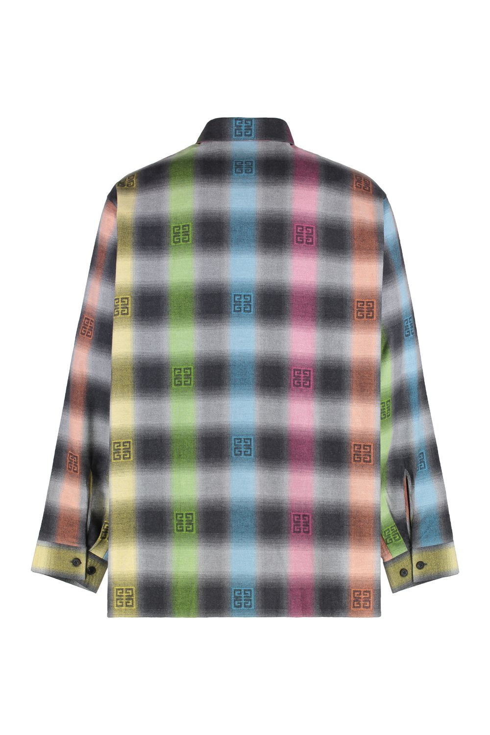 GIVENCHY Oversized Checkered Cotton Shirt