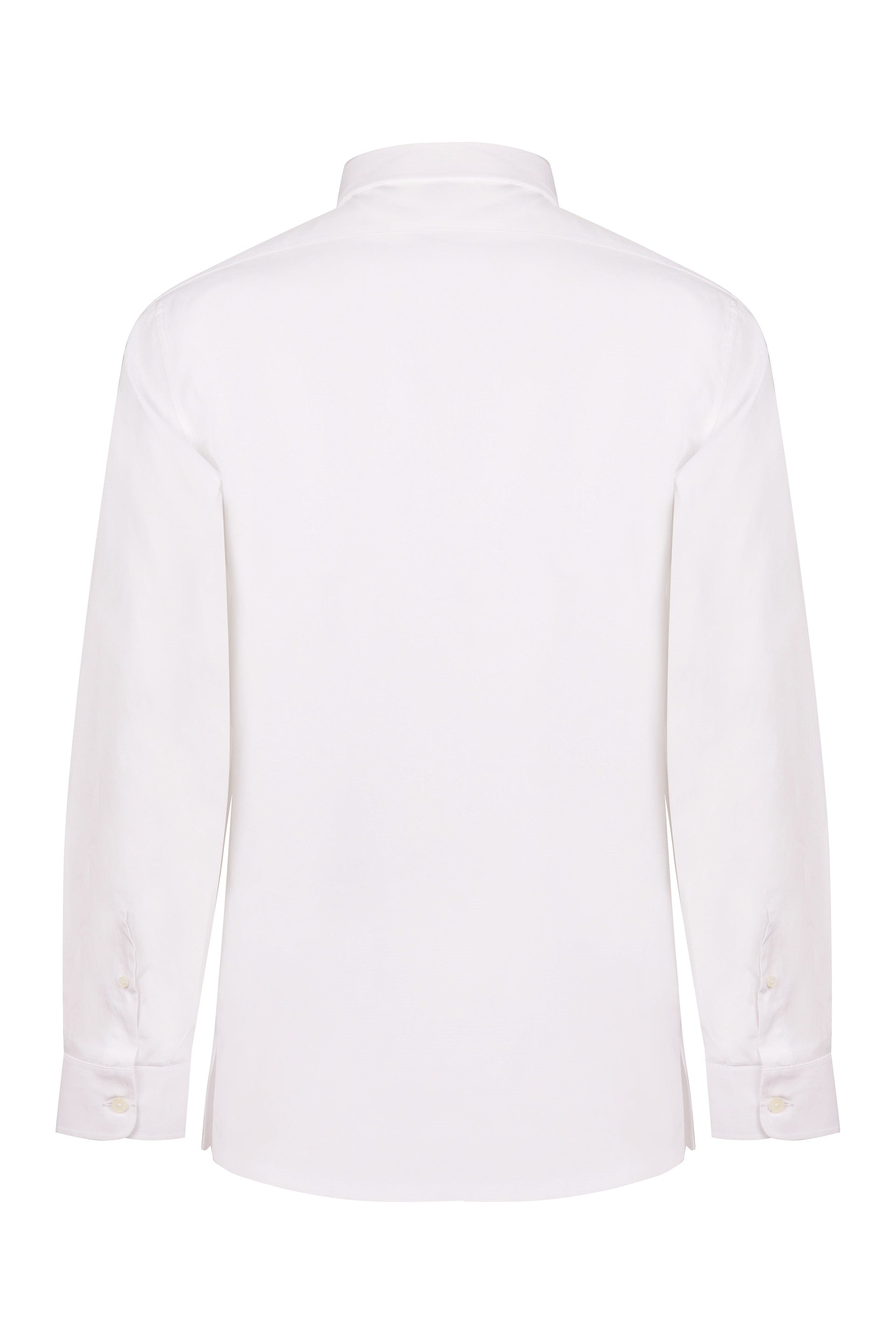 GIVENCHY Signature Cotton Shirt with Spread Collar