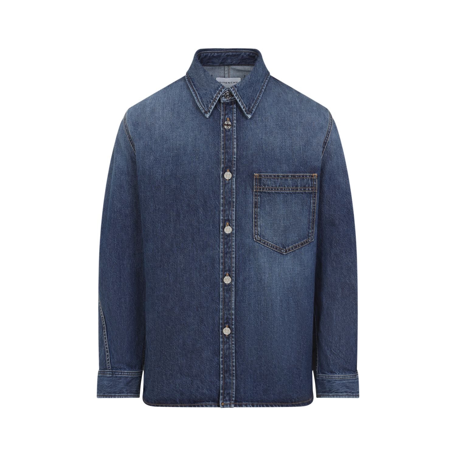 GIVENCHY Men's Denim Overshirt - FW25 Collection