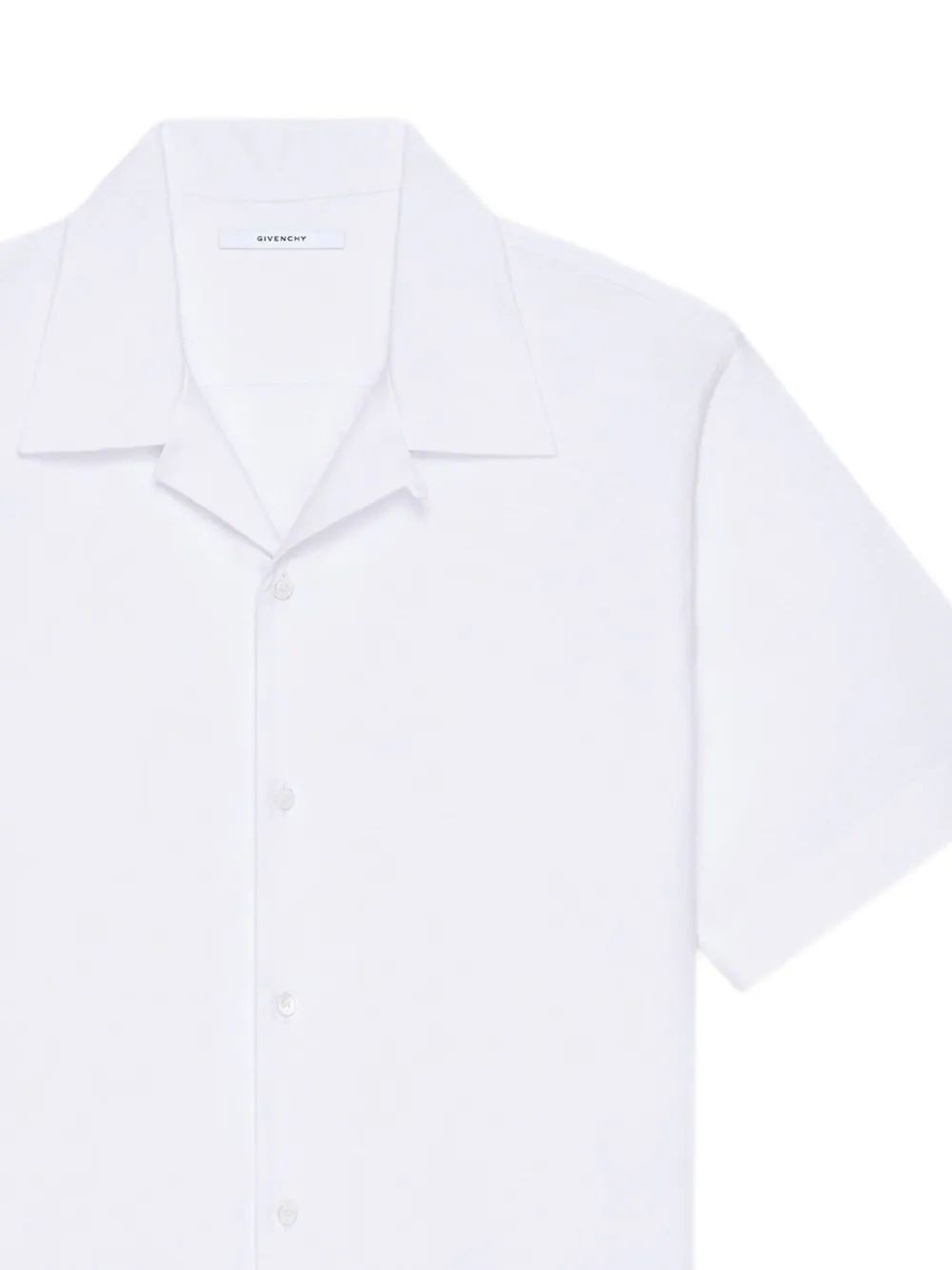 GIVENCHY Men's Short-Sleeved Hawaiian Collar Shirt - Relaxed Fit