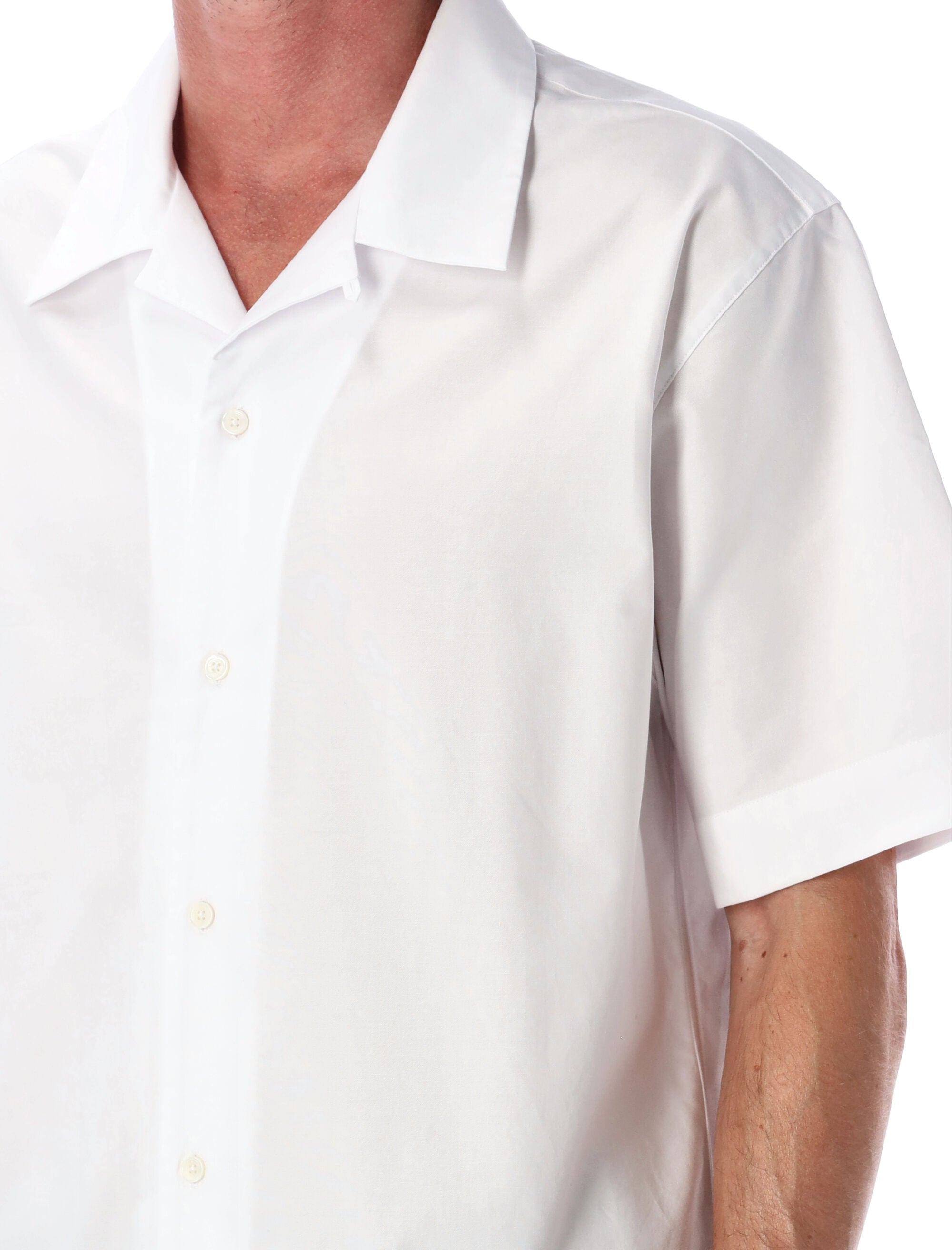 GIVENCHY Men's Short-Sleeved Hawaiian Collar Shirt - Relaxed Fit