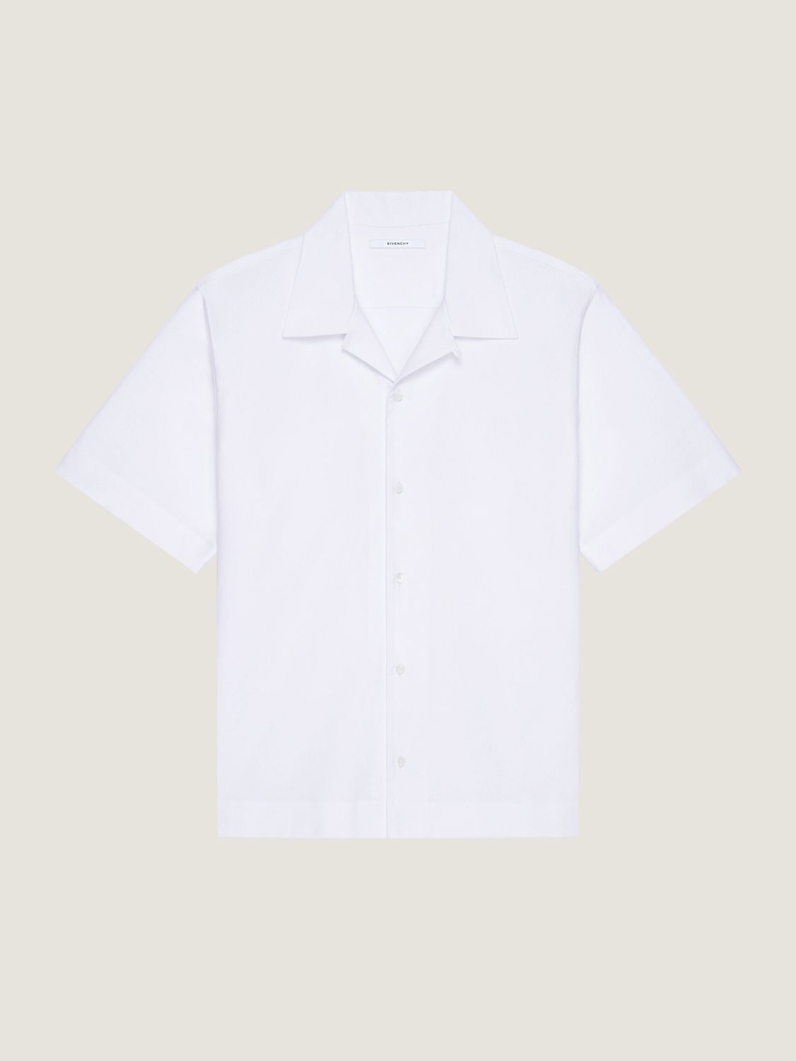 GIVENCHY Men's Short-Sleeved Hawaiian Collar Shirt - Relaxed Fit