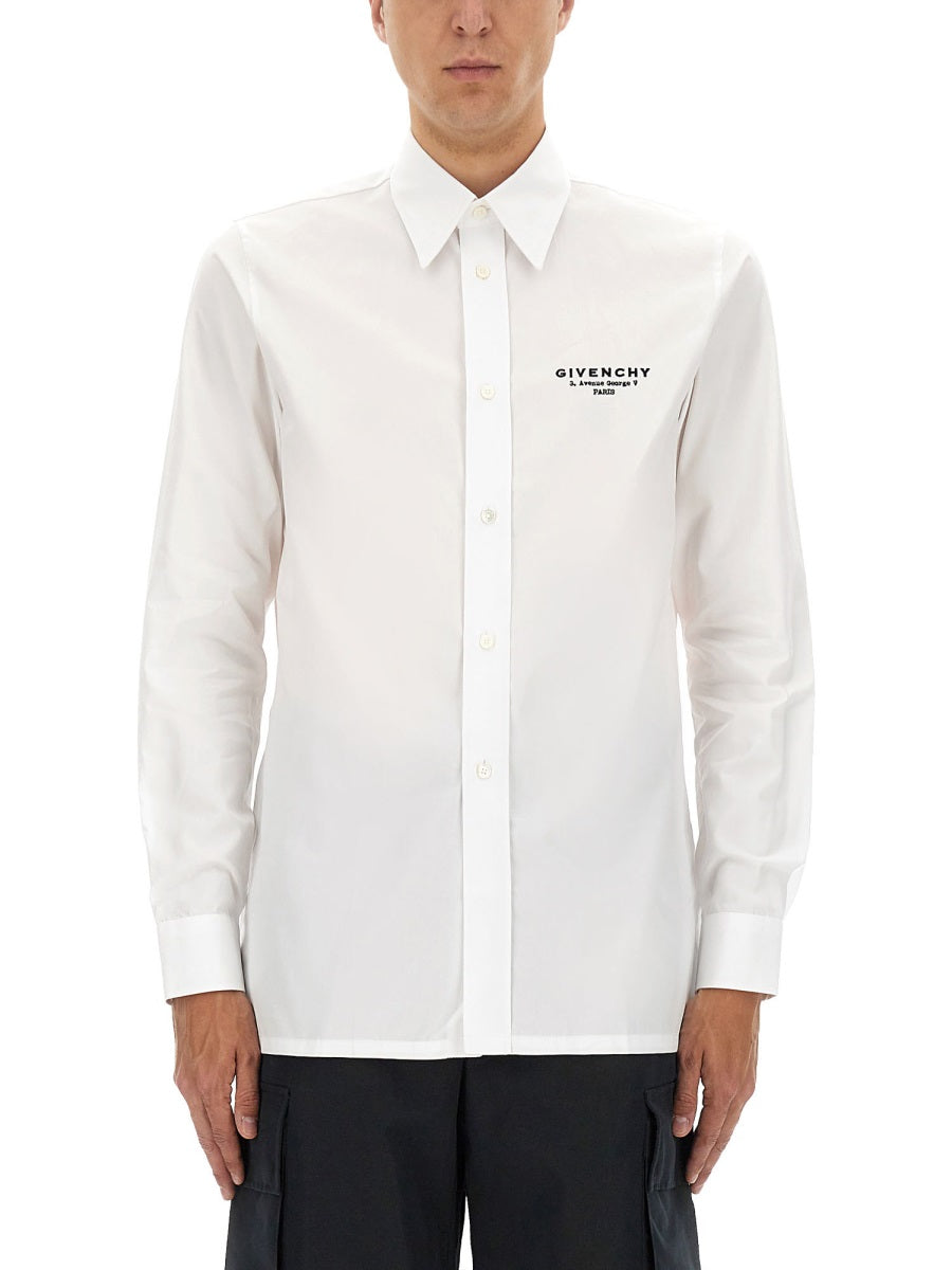 GIVENCHY Classic Fit Shirt with Logo Print