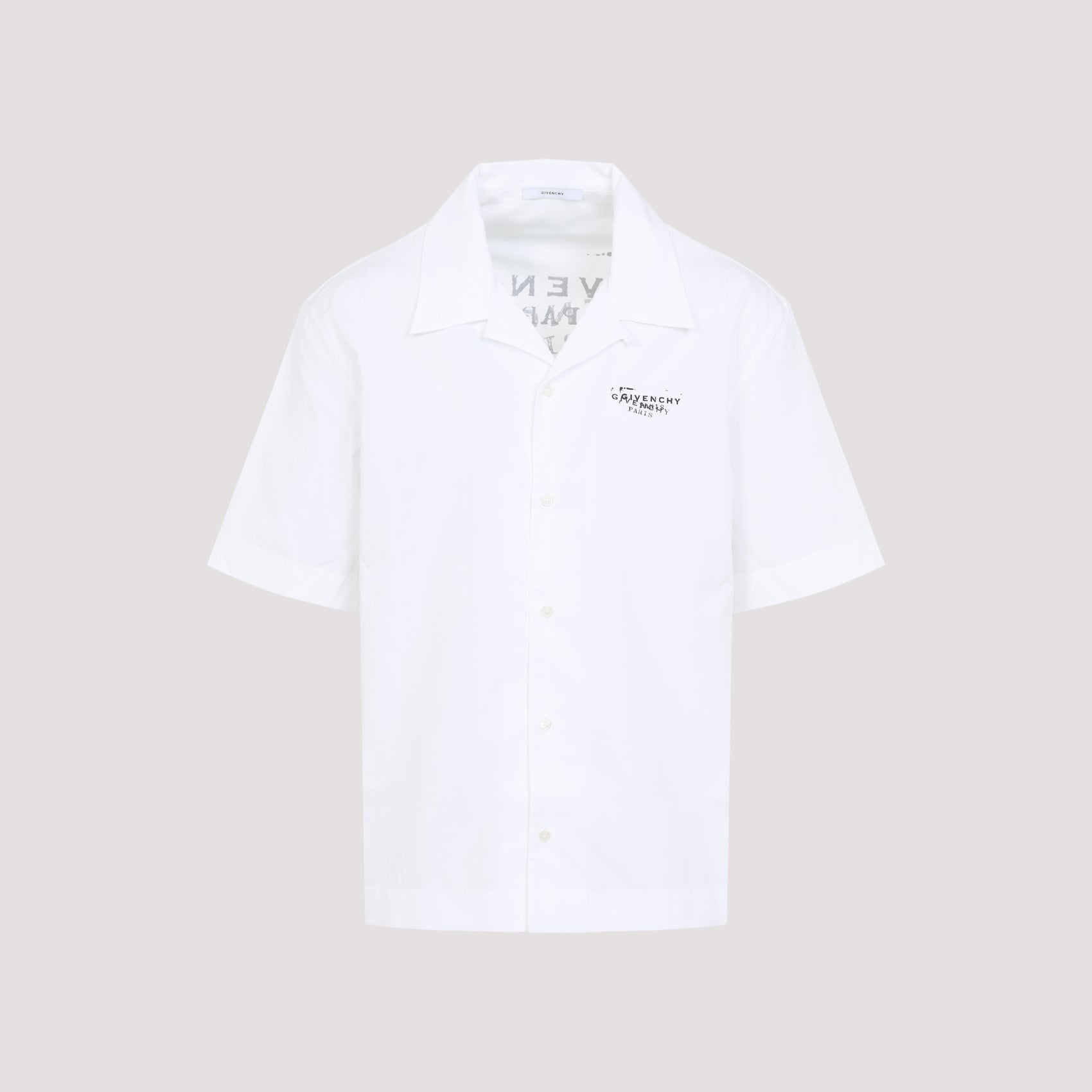 GIVENCHY Classic Cotton Shirt with Bowling Collar for Men