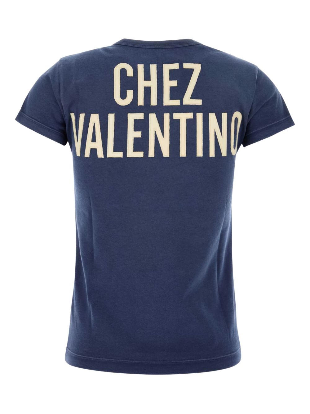 VALENTINO Printed Cotton T-Shirt with Heart Details