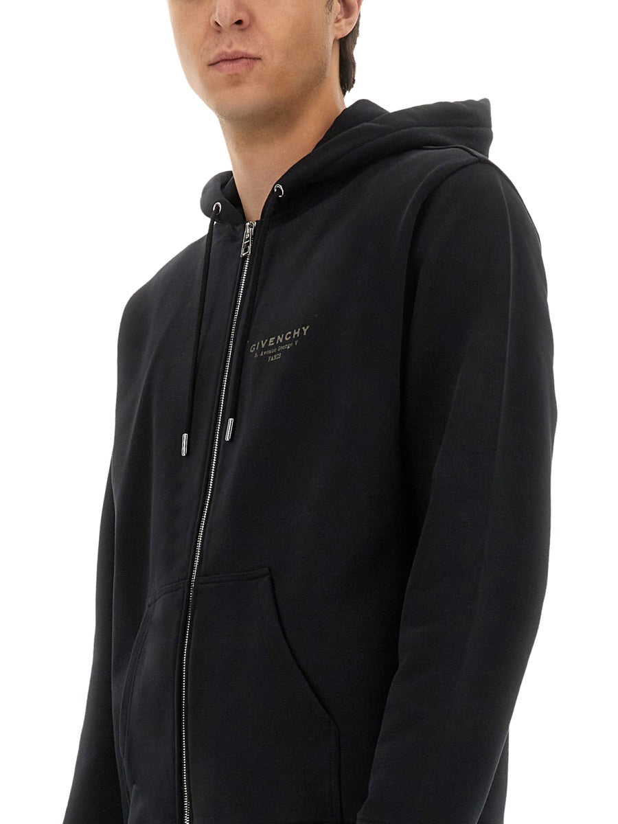 GIVENCHY Regular Fit Zipped Hoodie for Men