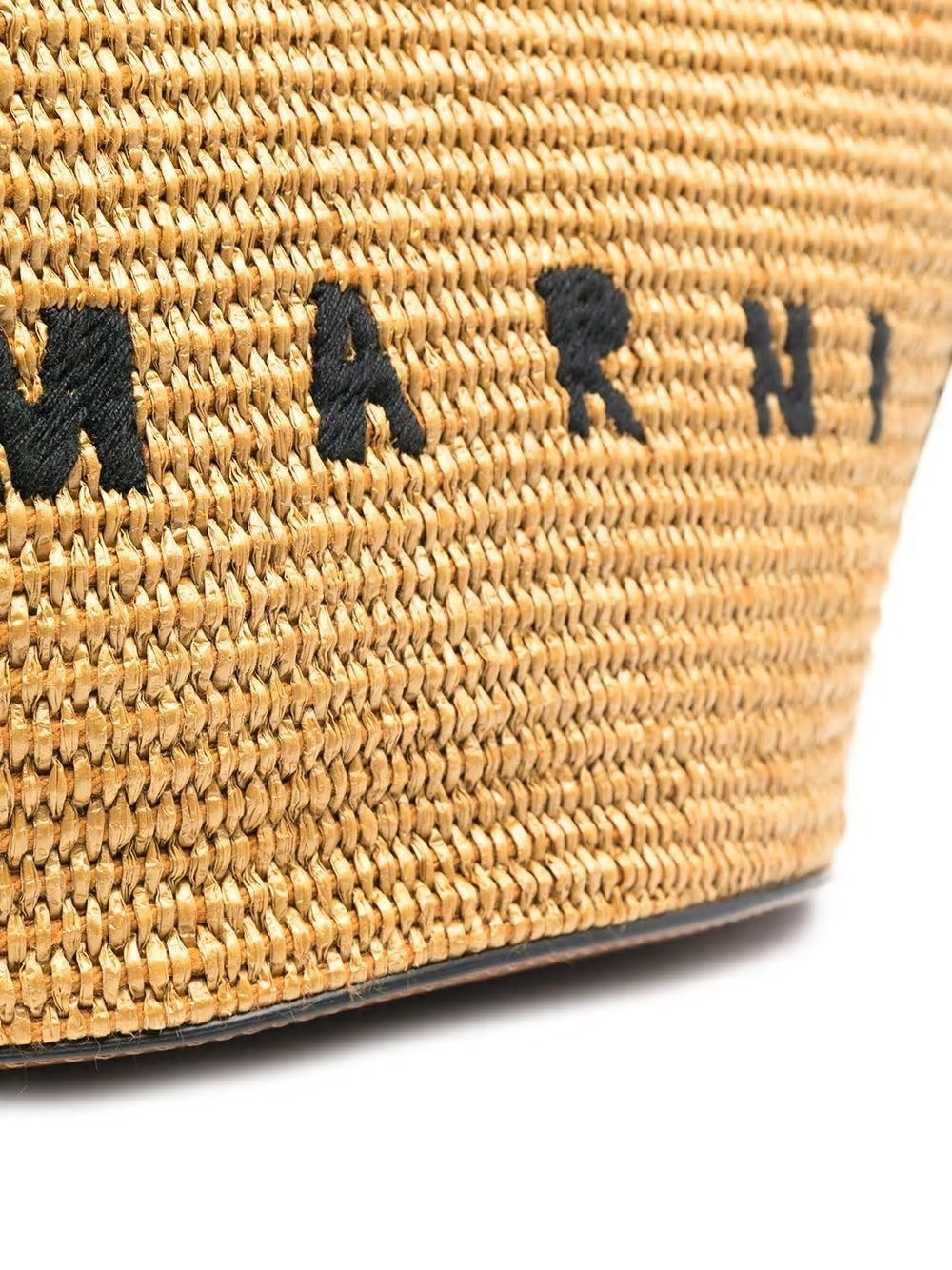 MARNI Mini Tropicalia Raffia Shopper Handbag