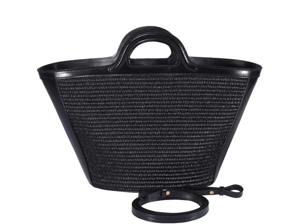 MARNI Mini Leather and Raffia Tropicalia Summer Handbag