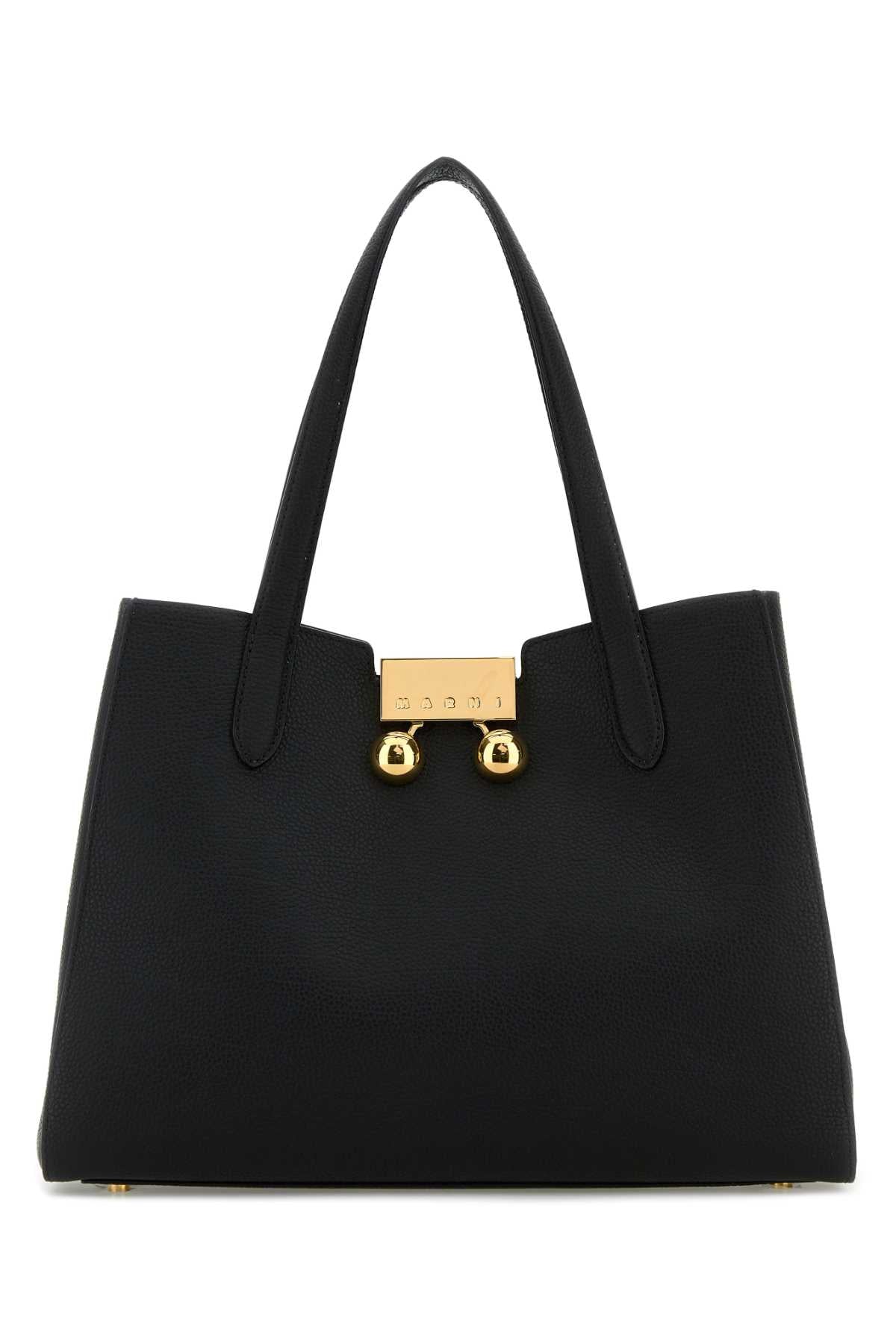 MARNI Leather Trunkaroo Mini Shoulder Handbag