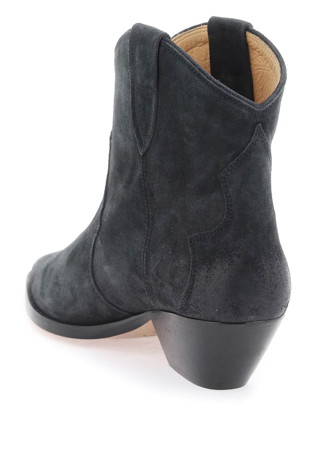 ISABEL MARANT Pointed Toe Cuban Heel Pull-On Ankle Boots for Women