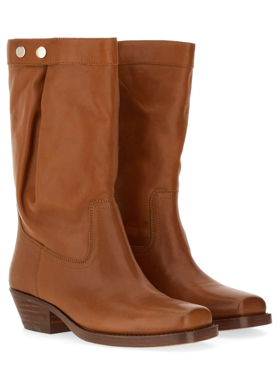 ISABEL MARANT Luxurious Leather Ankle Boot