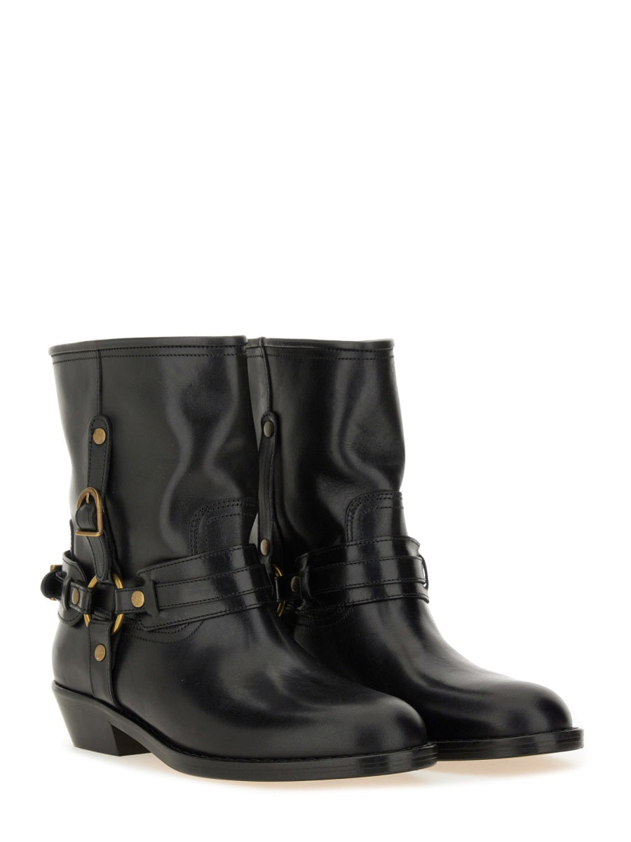 ISABEL MARANT Chic Leather Ankle Boots