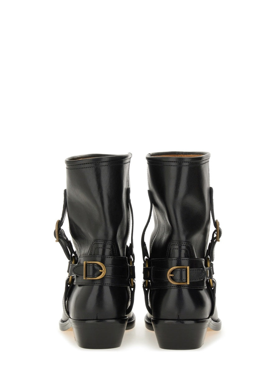 ISABEL MARANT Chic Leather Ankle Boots
