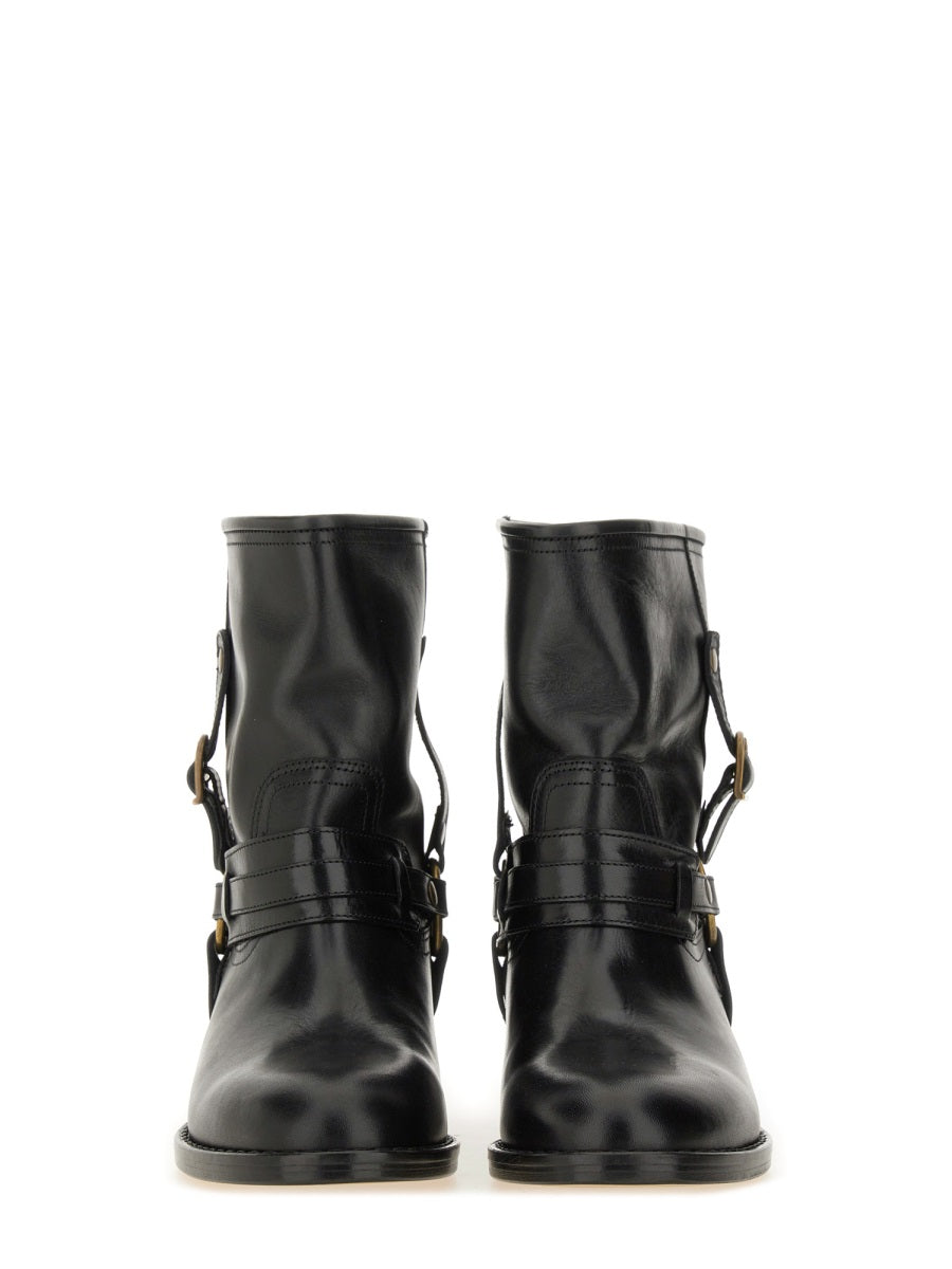 ISABEL MARANT Chic Leather Ankle Boots