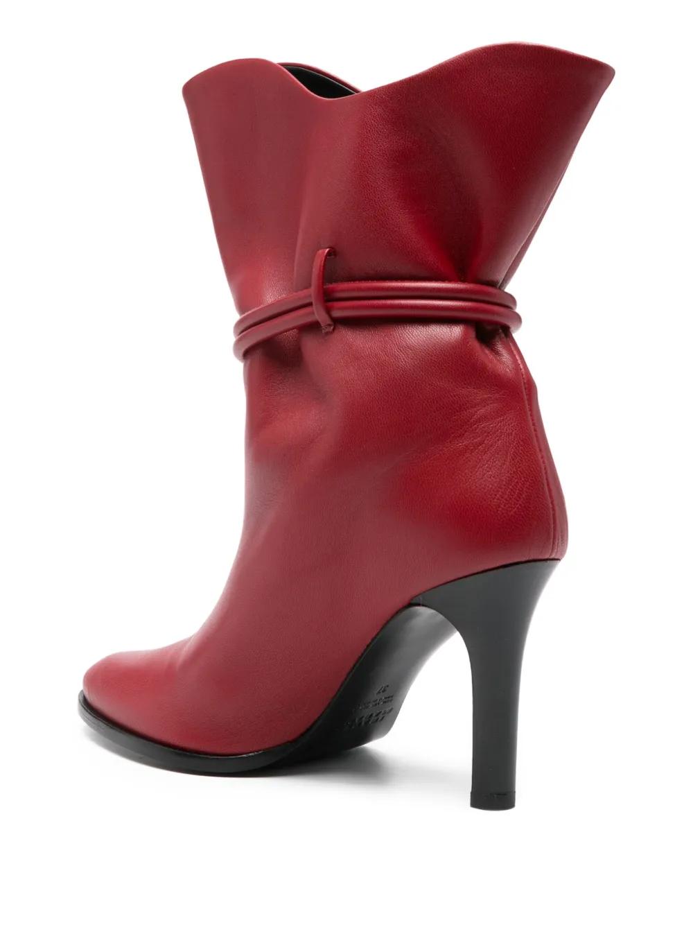 ISABEL MARANT 90MM Lolya Leather Ankle Boots