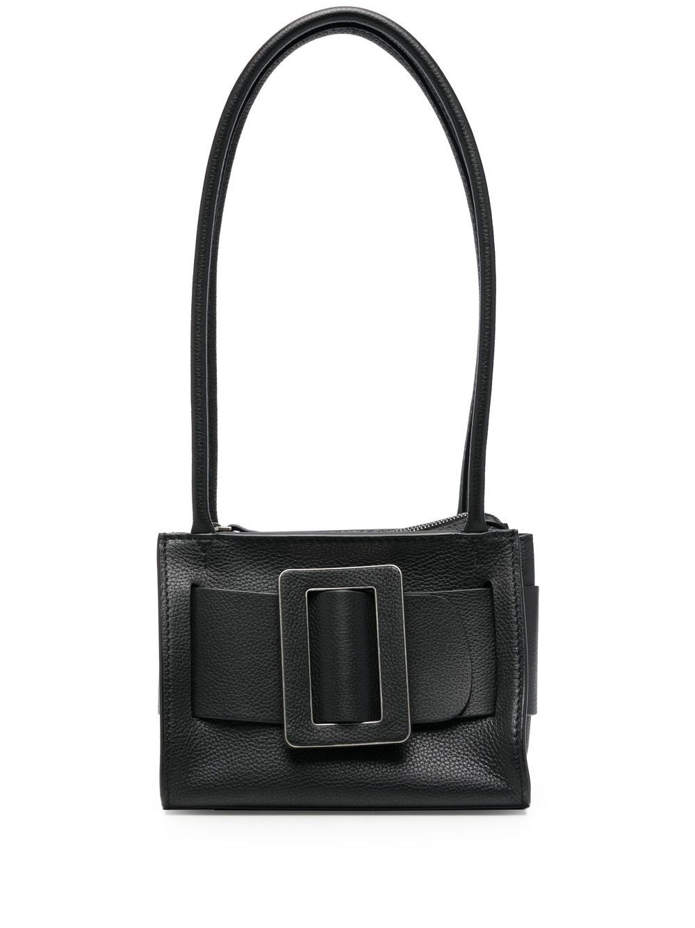BOYY Mini Soft Leather Handbag with Decorative Buckle