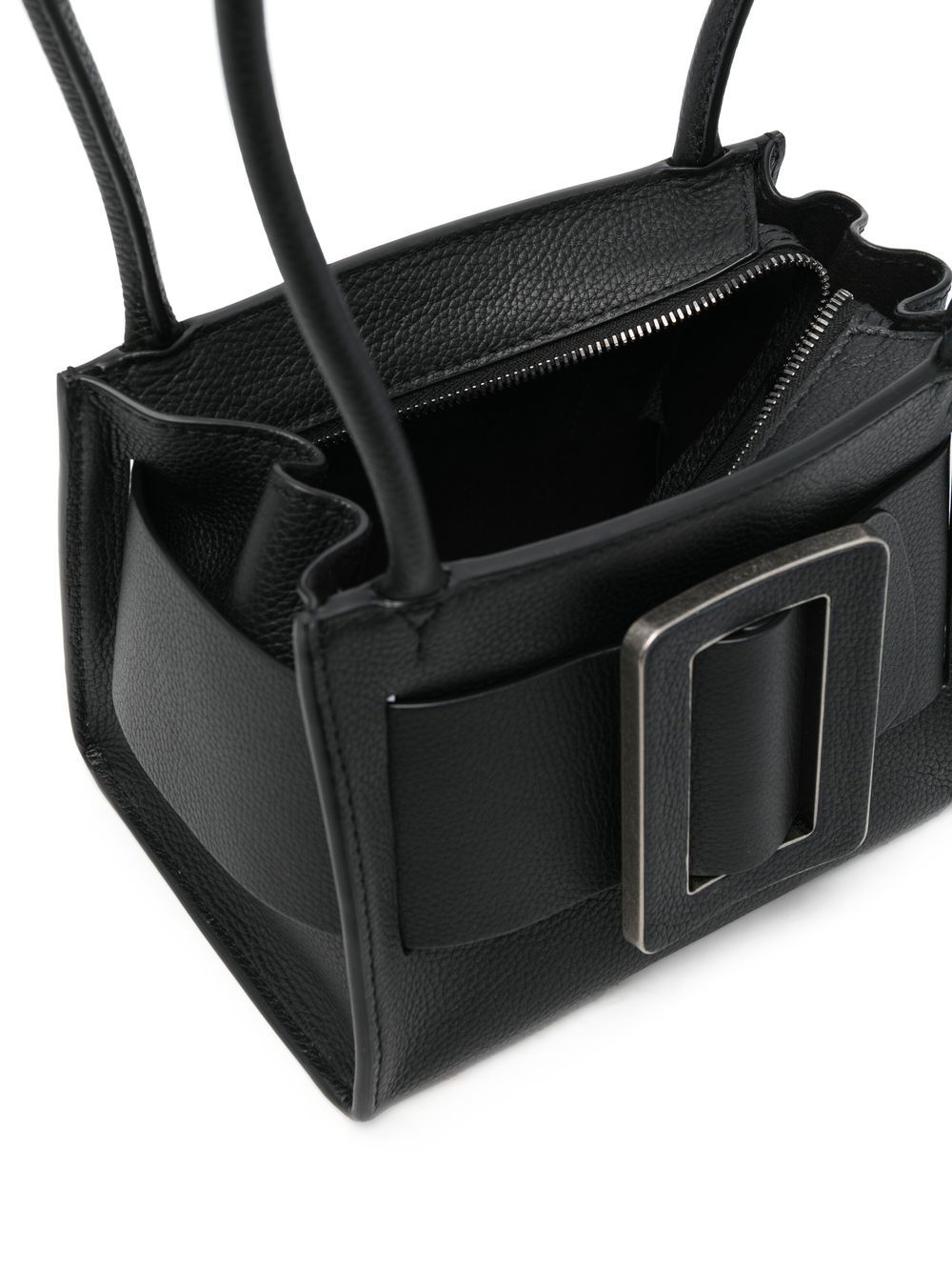 BOYY Mini Soft Leather Handbag with Decorative Buckle