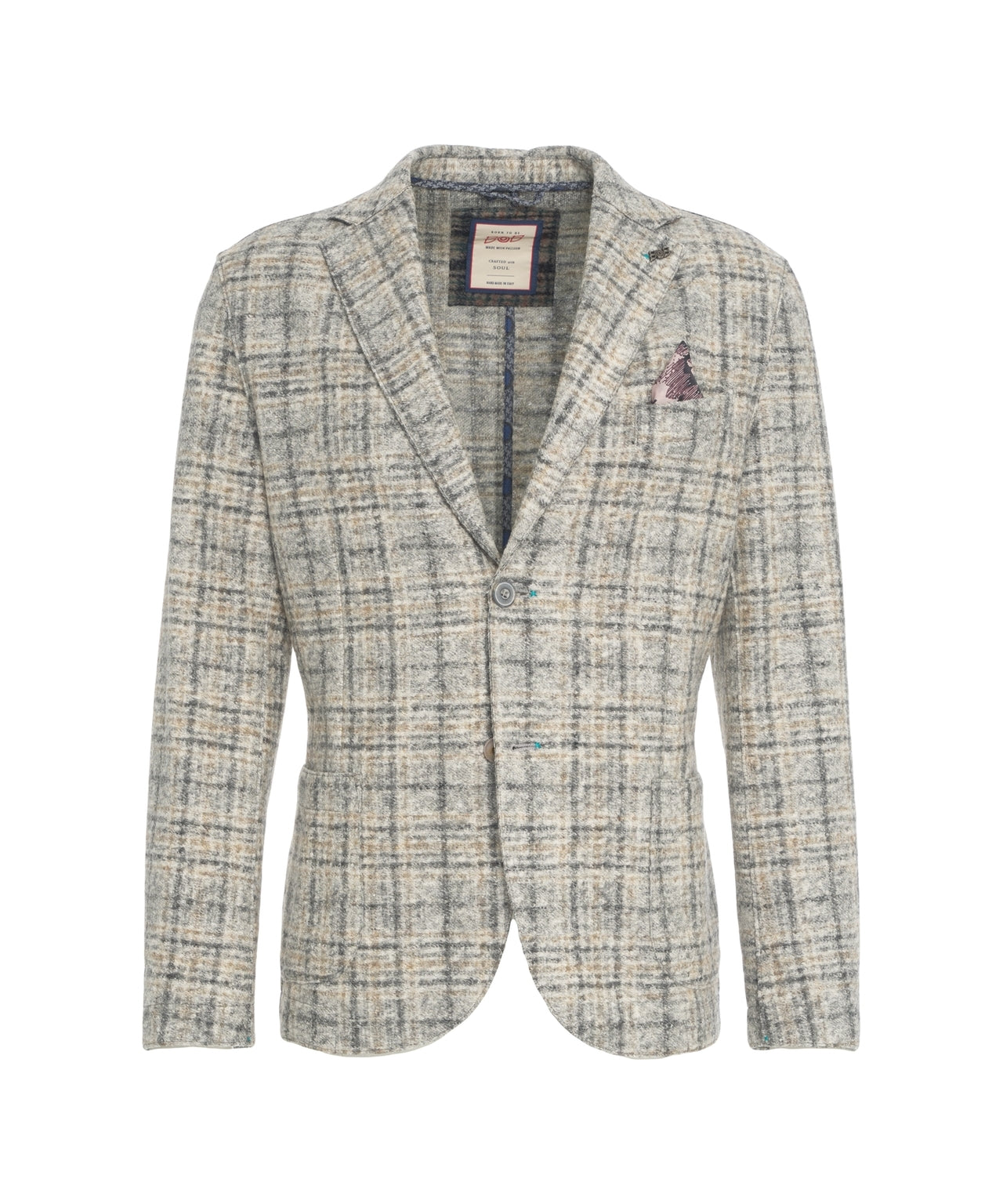 BOB Tailored Blazer with Check Pattern for Men