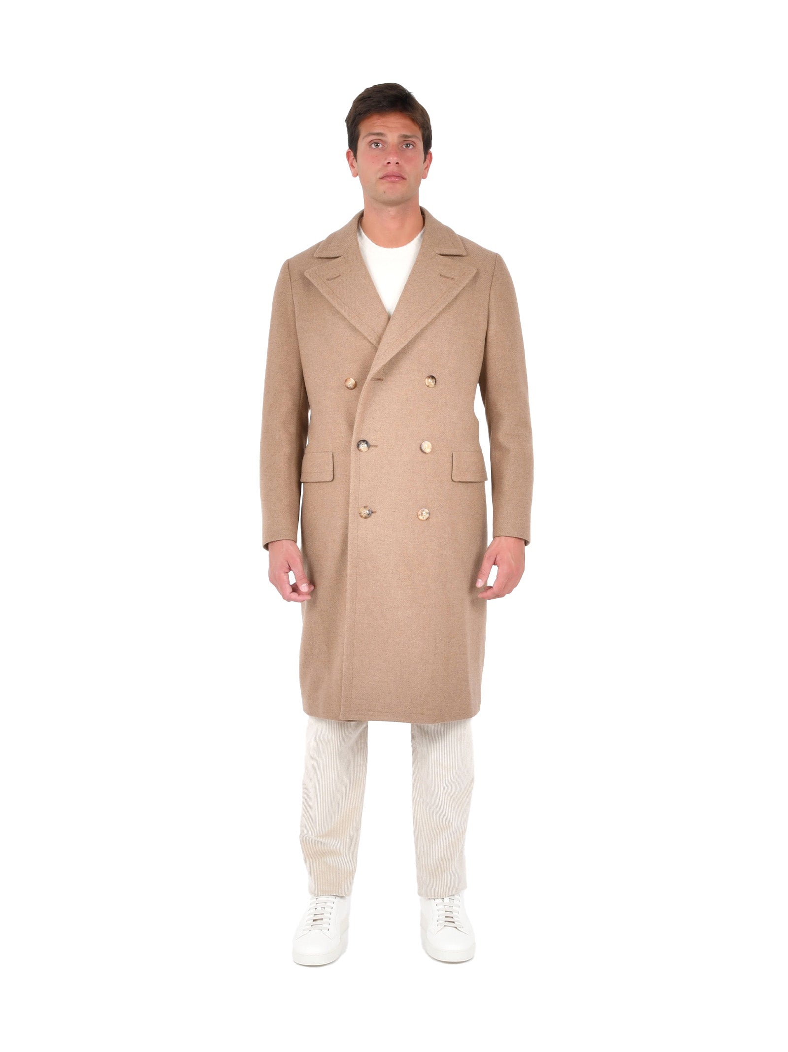 BOGLIOLI Double-Breasted Tailored Jacket with Martingale Belt - Men’s Outerwear