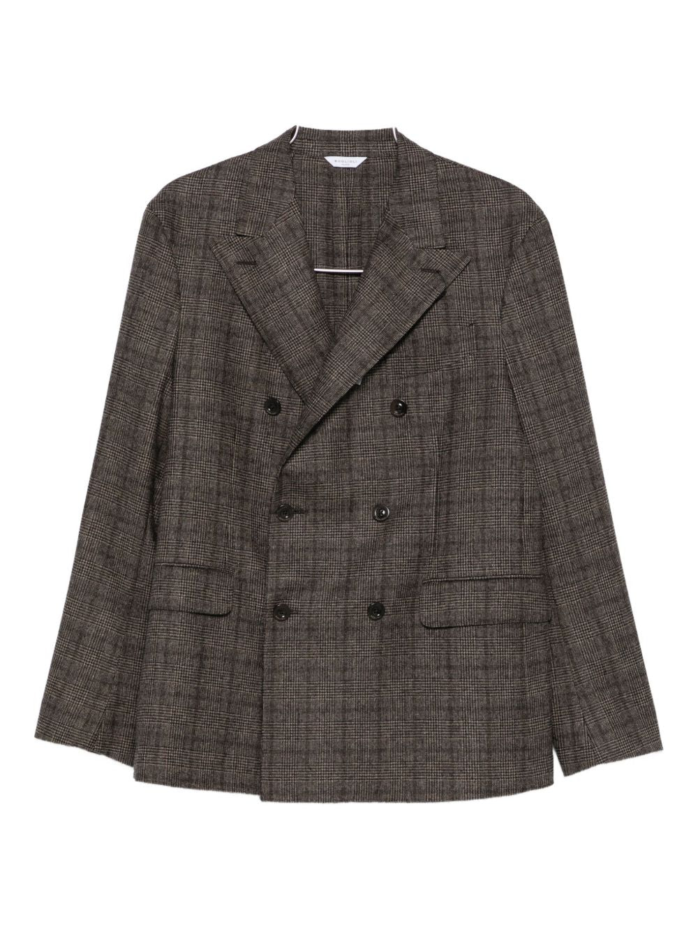 BOGLIOLI Double-Breasted Check Pattern Jacket for Men