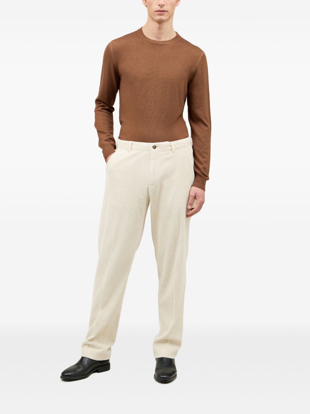 BOGLIOLI Relaxed Fit Wide Wale Corduroy Trousers