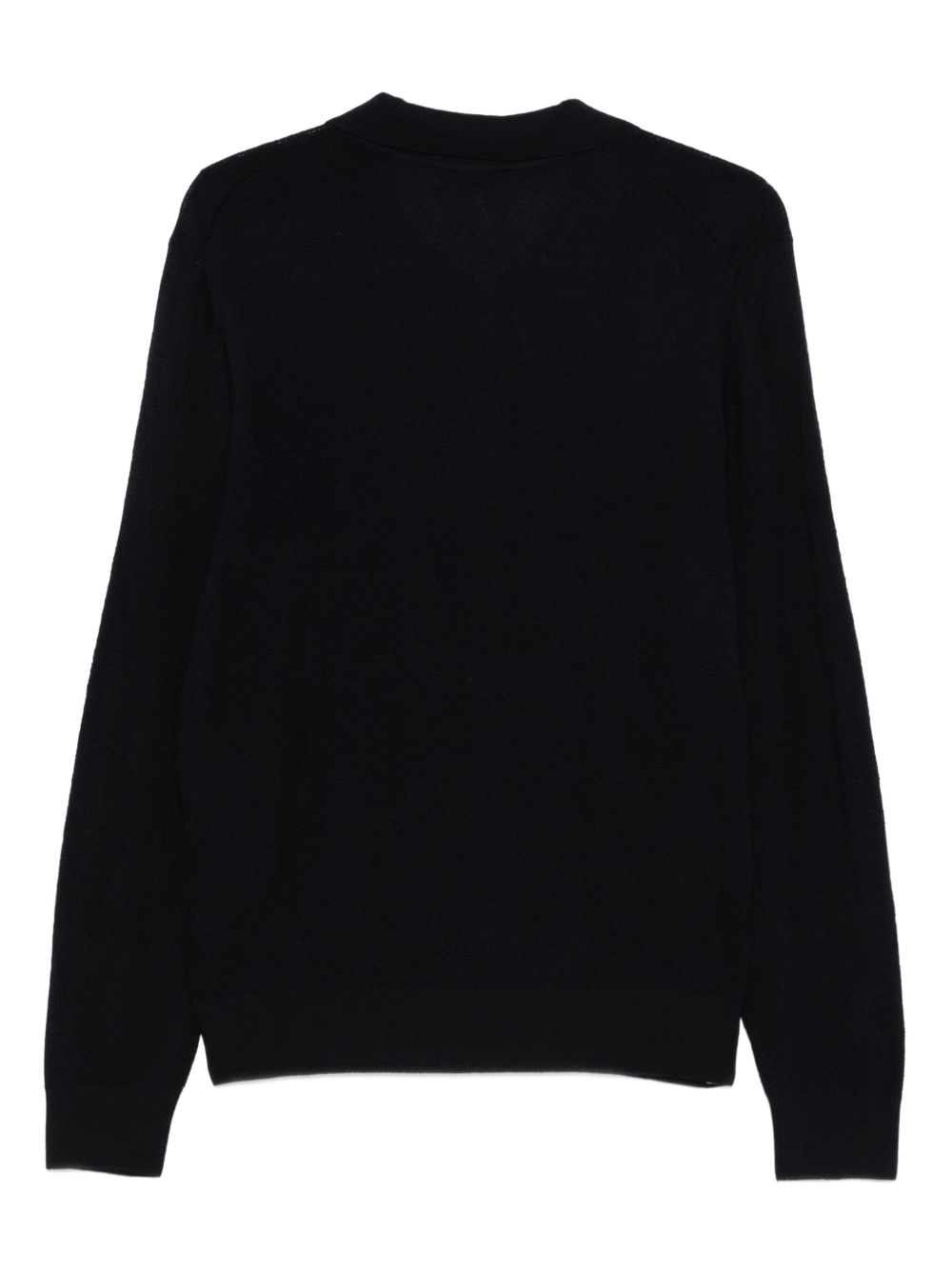 BOGLIOLI Oversized Chevron Knit Polo Shirt