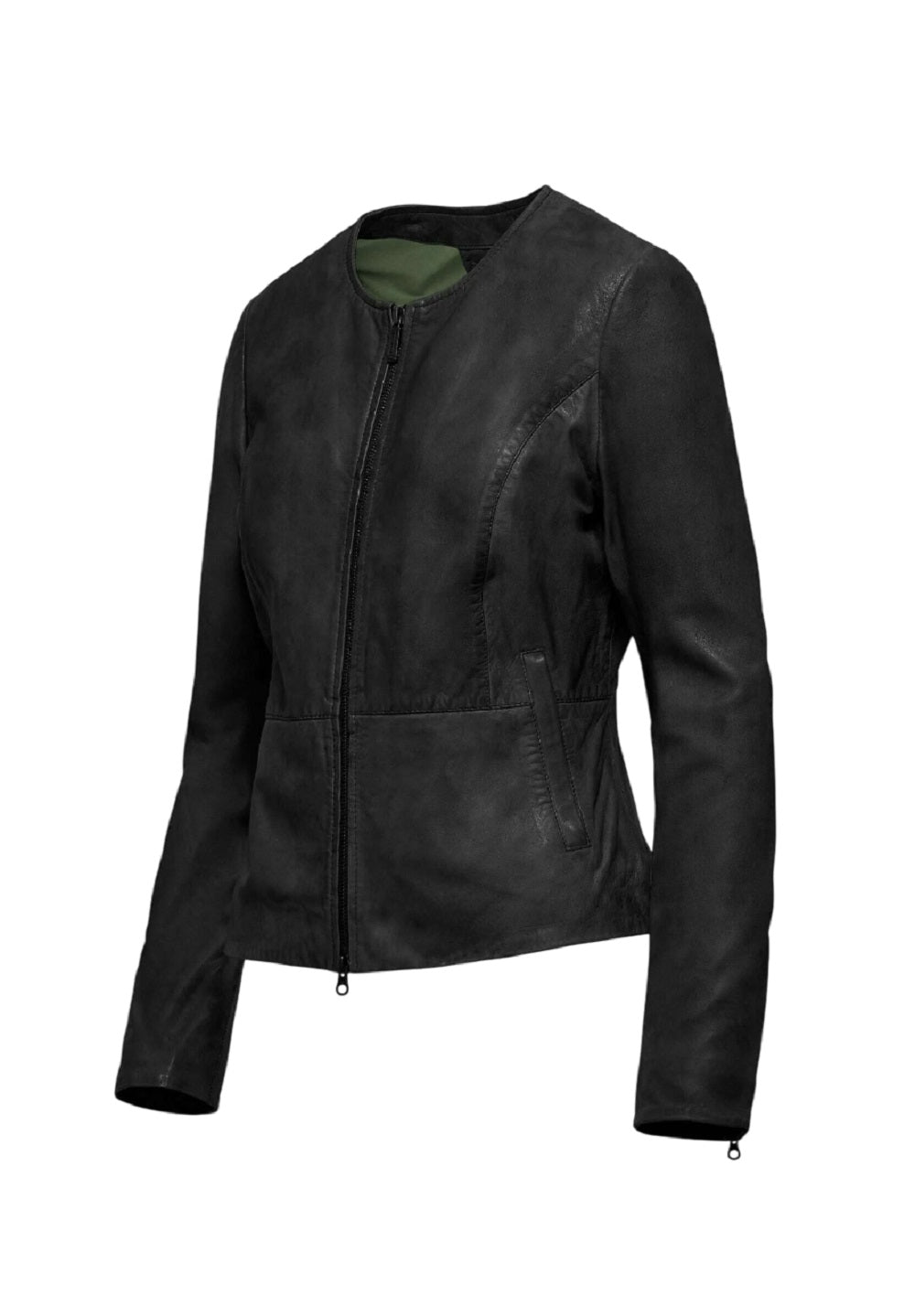 BOMBOOGIE Slim Fit Leather Jacket - 57 cm