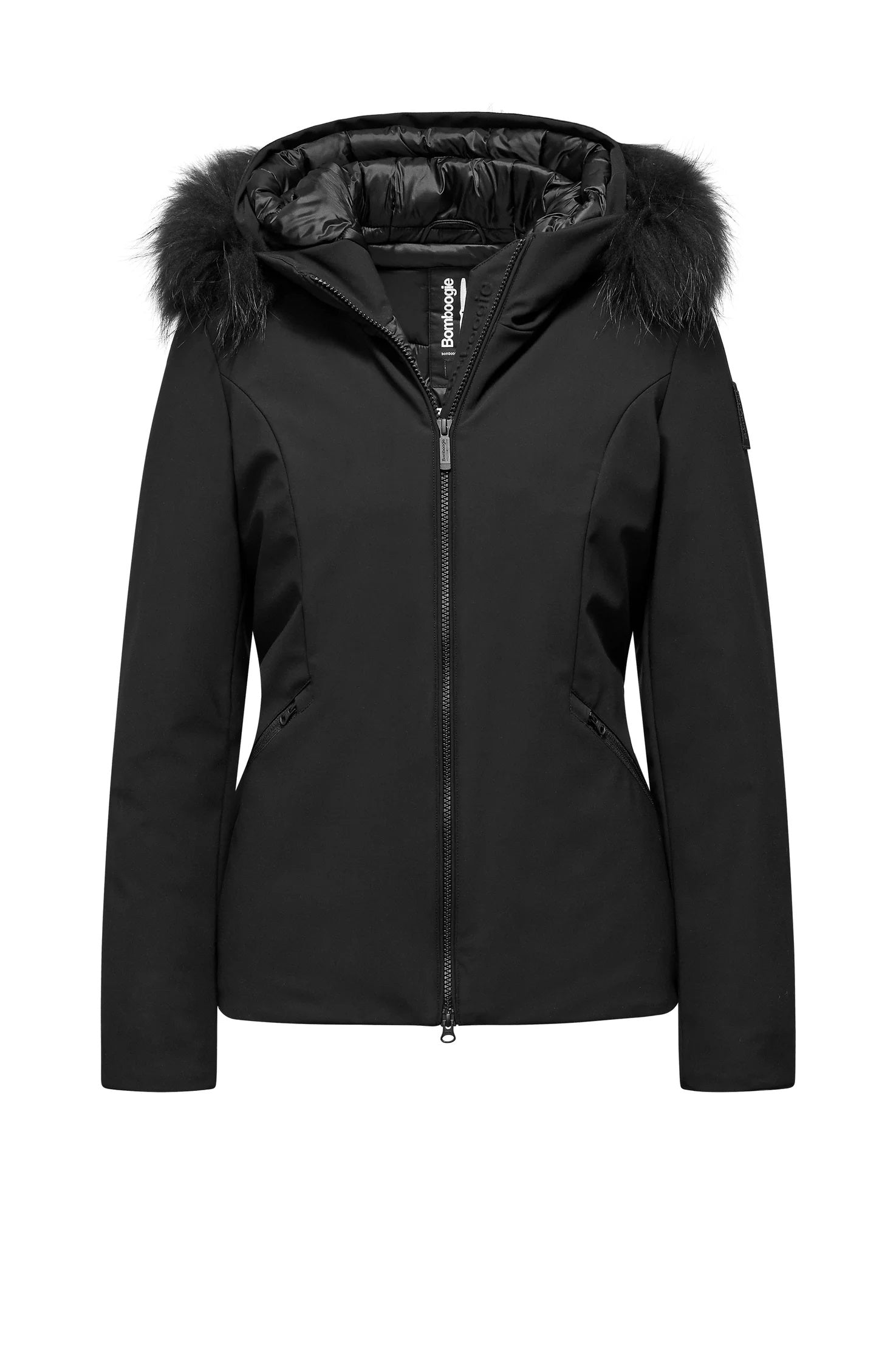 BOMBOOGIE Slim-Fit Women's Jacket with Detachable Hood