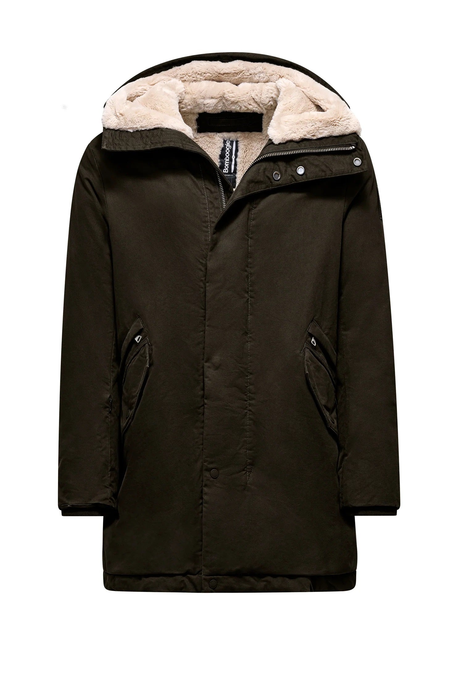 BOMBOOGIE Men's Regular Fit Windbreaker Parka Jacket