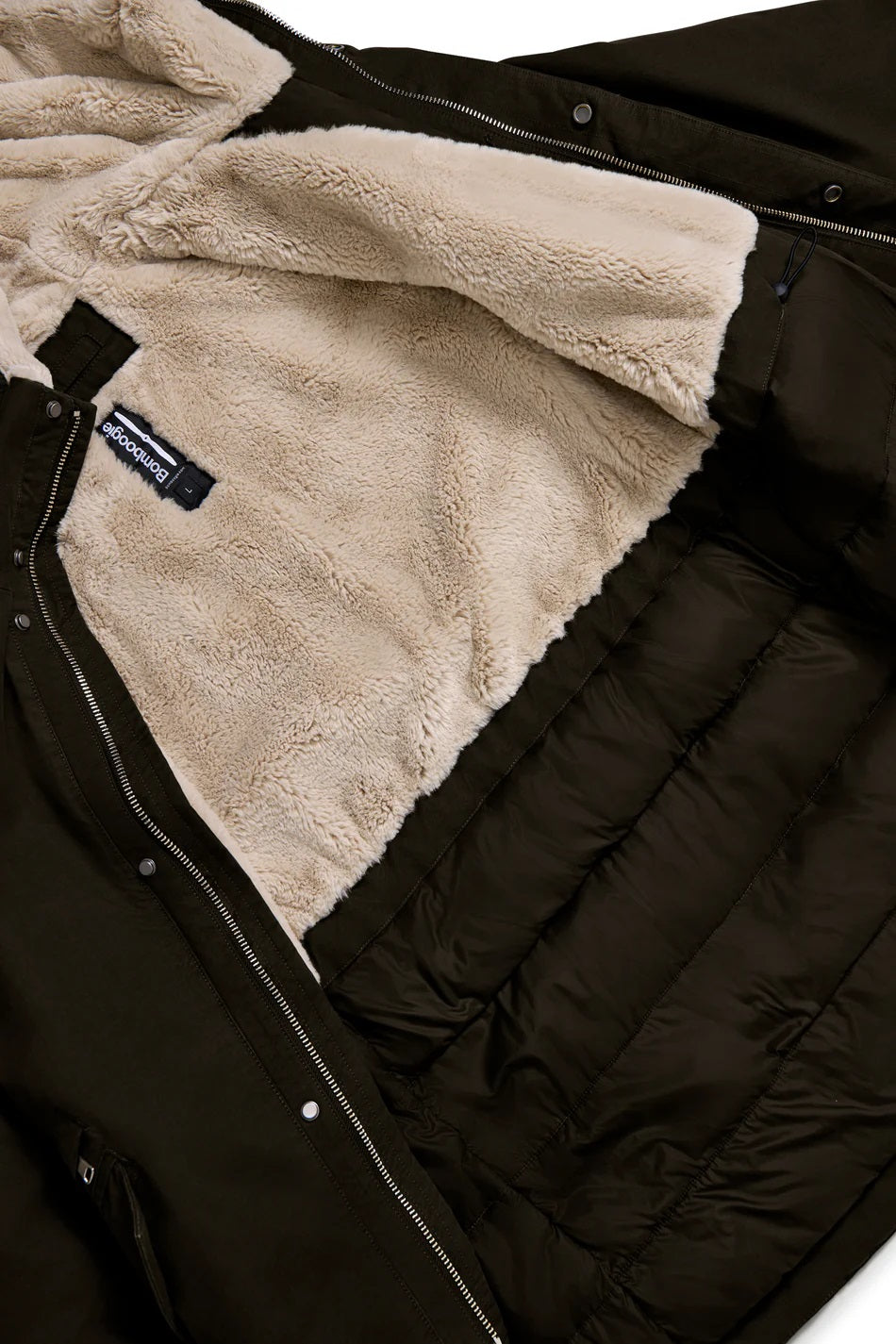 BOMBOOGIE Men's Regular Fit Windbreaker Parka Jacket