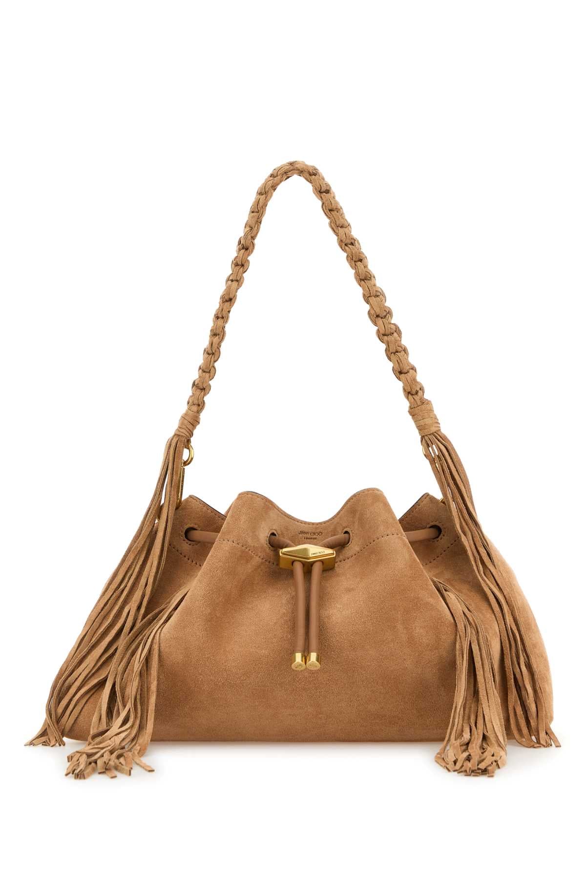 JIMMY CHOO Mini Suede Bon Bon Crossbody Handbag