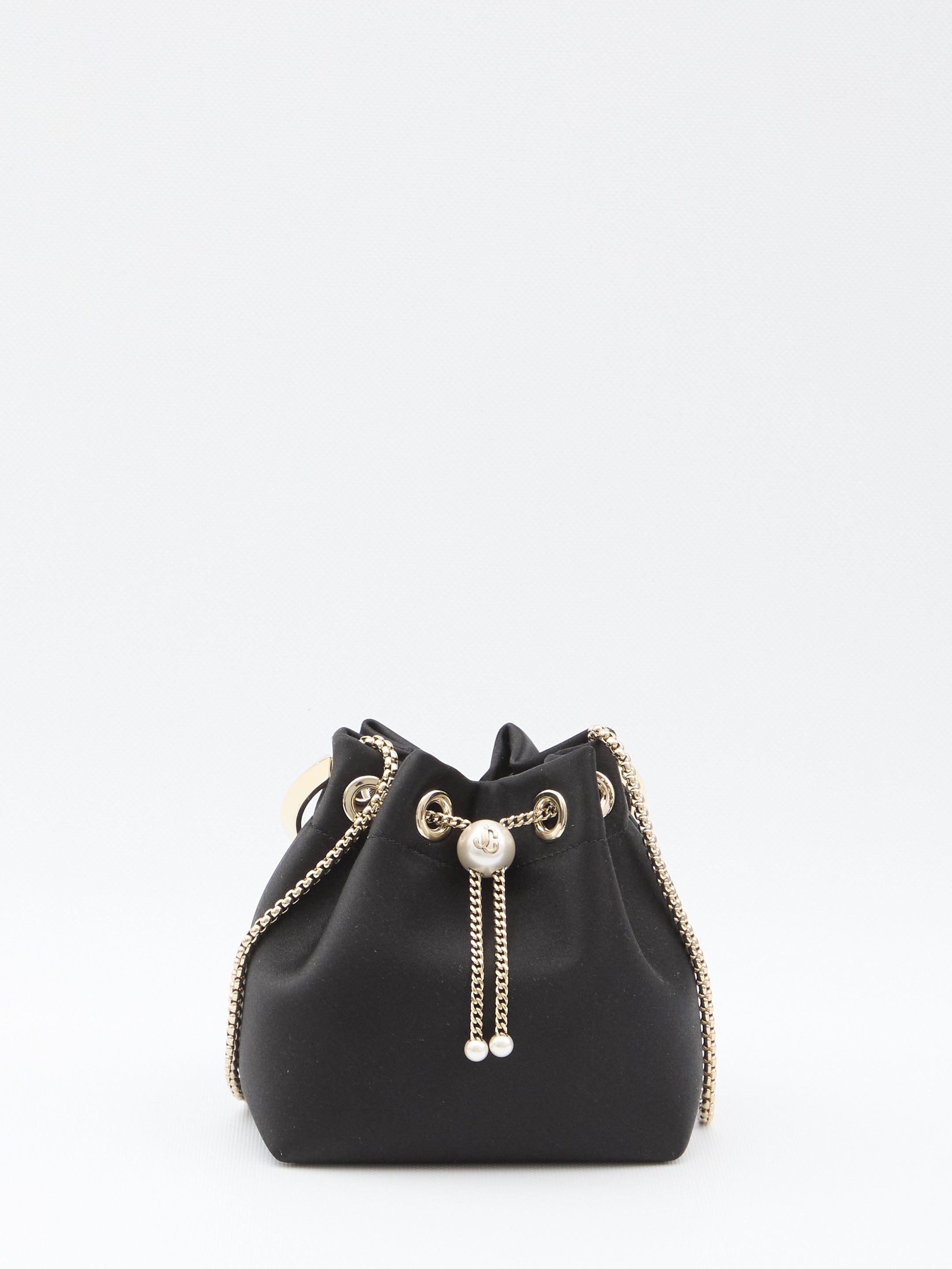 JIMMY CHOO Mini Biker Leather Handbag with Chain Strap