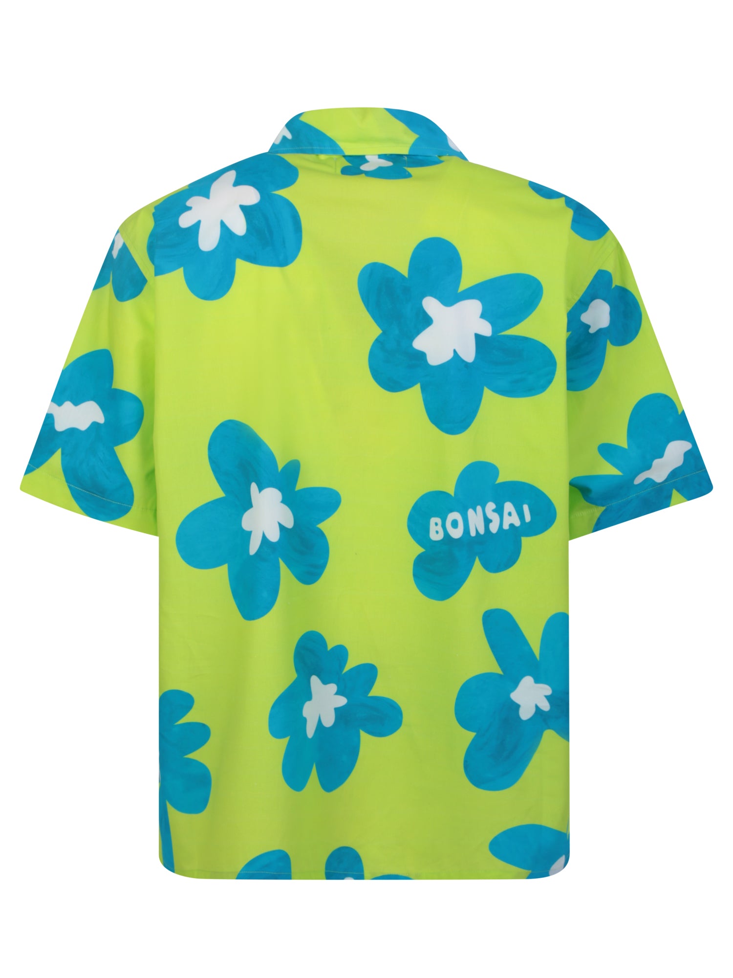 BONSAI Floral Print Mini Bowling Shirt
