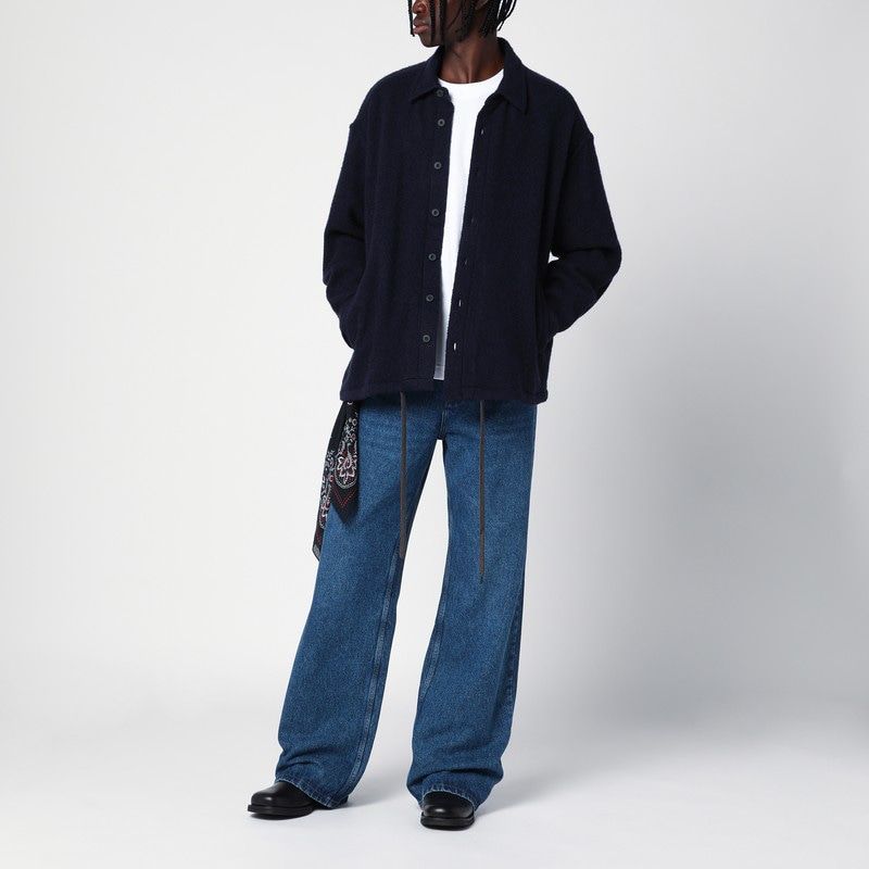 DESTIN Men's Wool Overshirt with Graphic Print