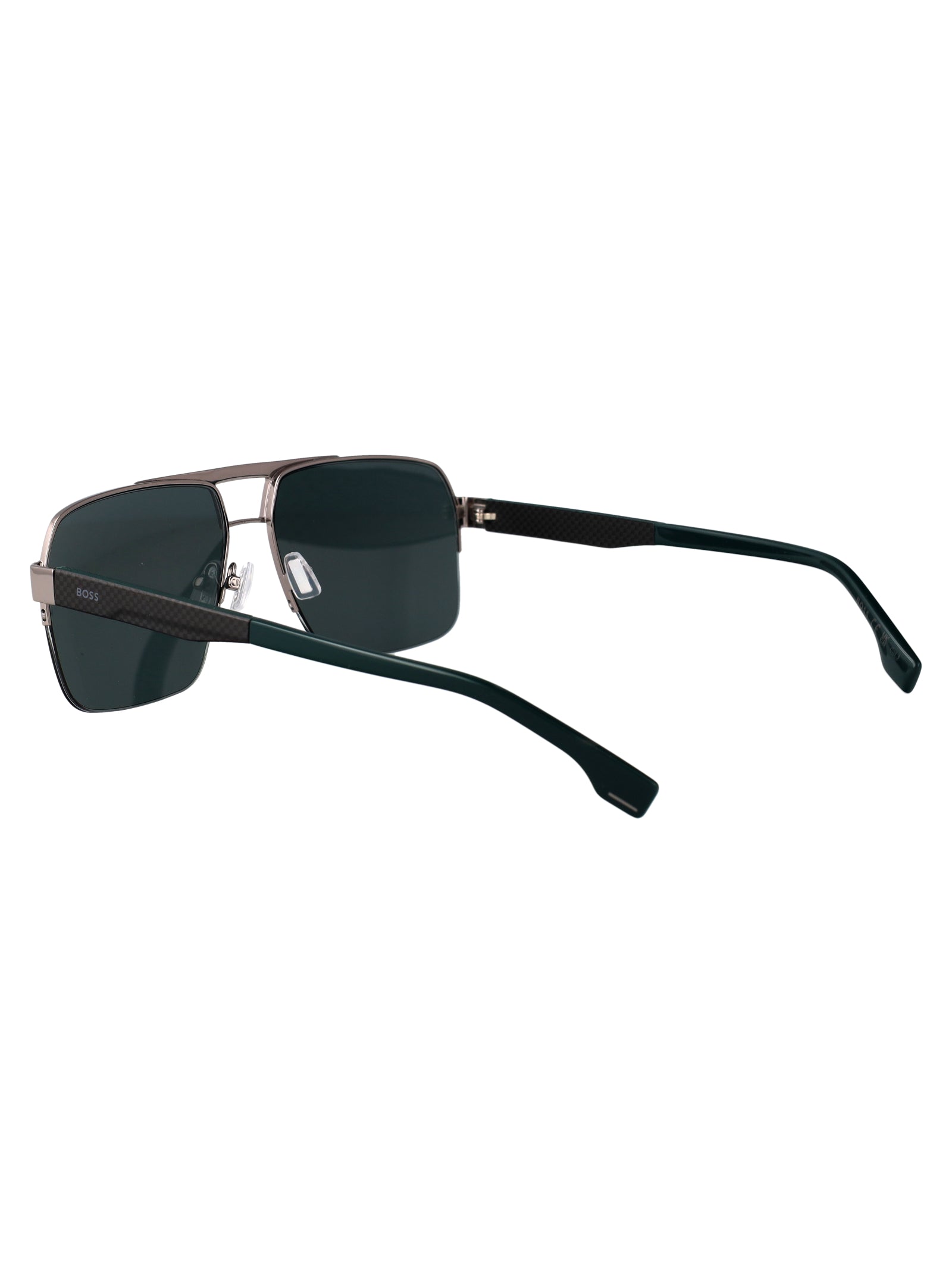 BOSS Ruthenium Stainless Steel Sunglasses for Men
