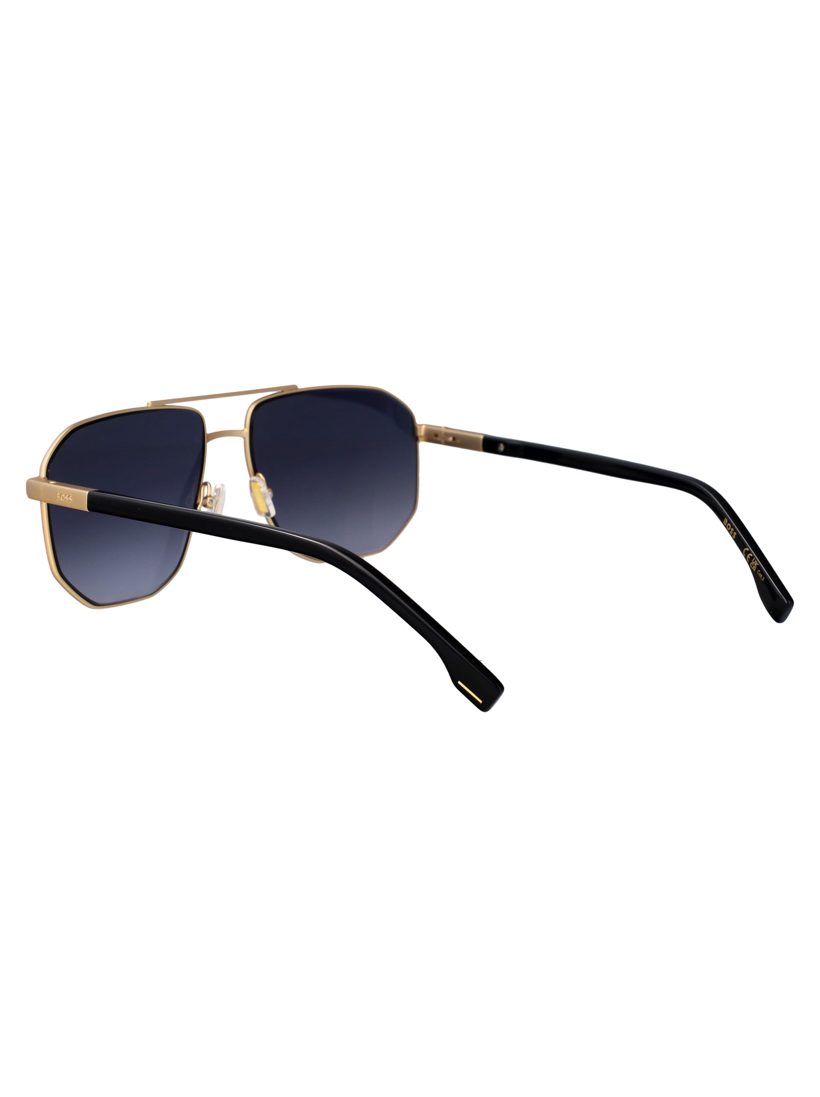 HUGO BOSS Men's Matte Steel Sunglasses