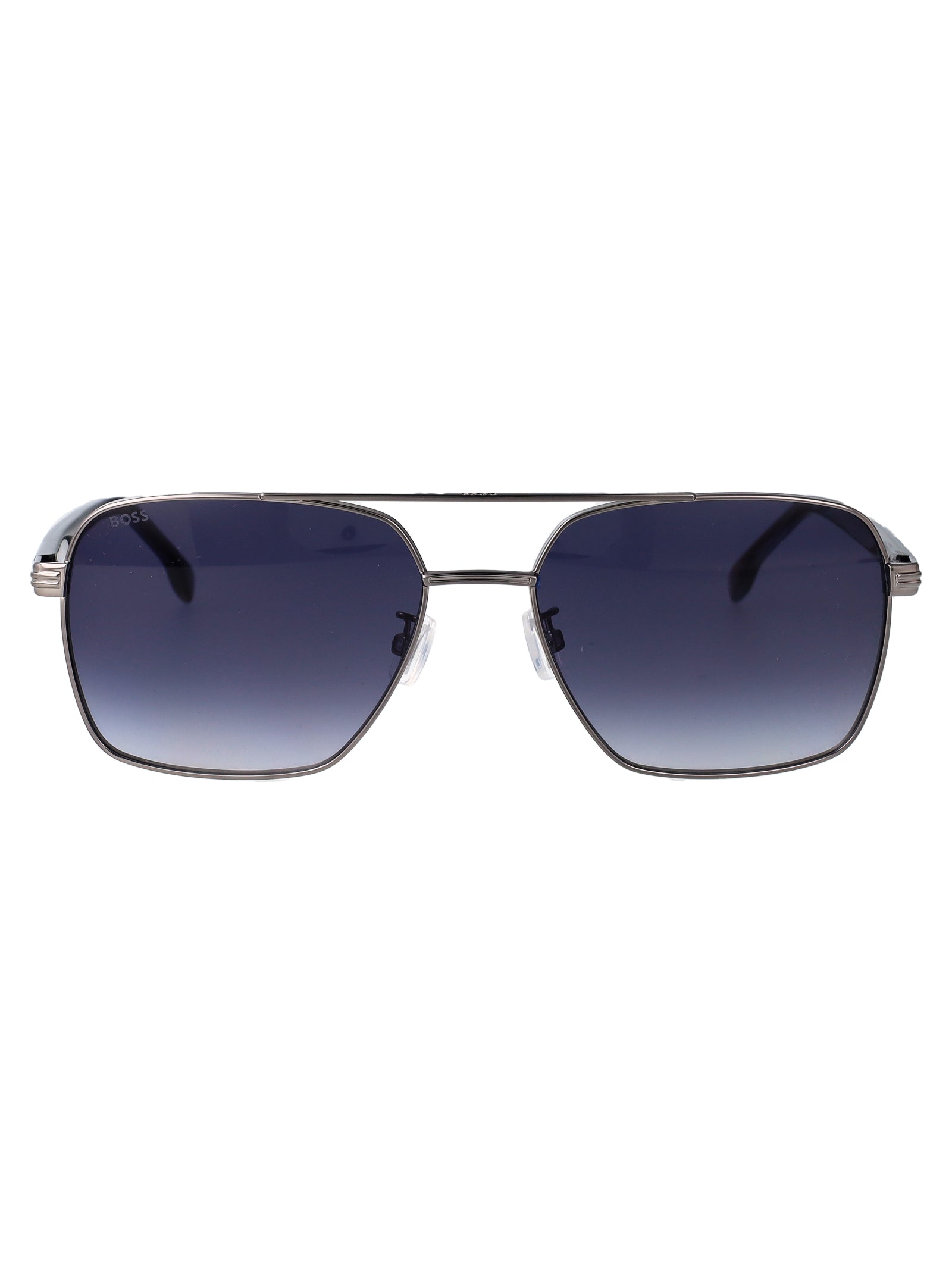 HUGO BOSS Ruthenium Steel Sunglasses for Men