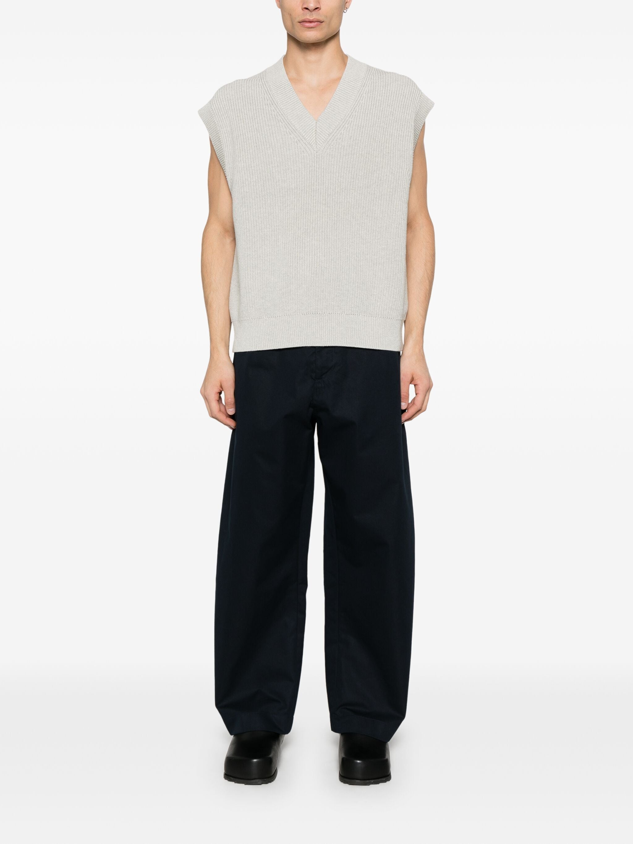 STUDIO NICHOLSON Slim Curved Leg Pant for Men