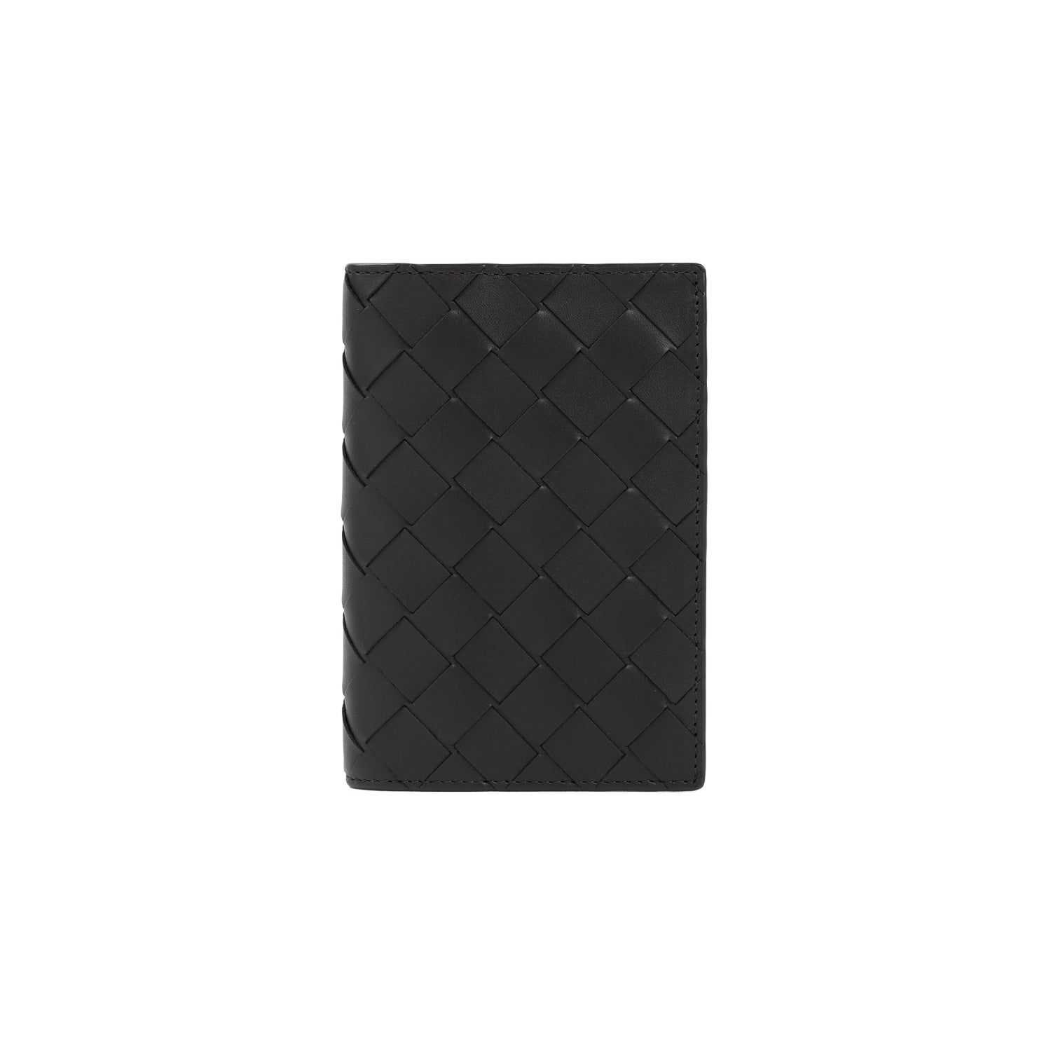 BOTTEGA VENETA Intrecciato Leather Passport Case with Card Slots - 9cm x 13cm