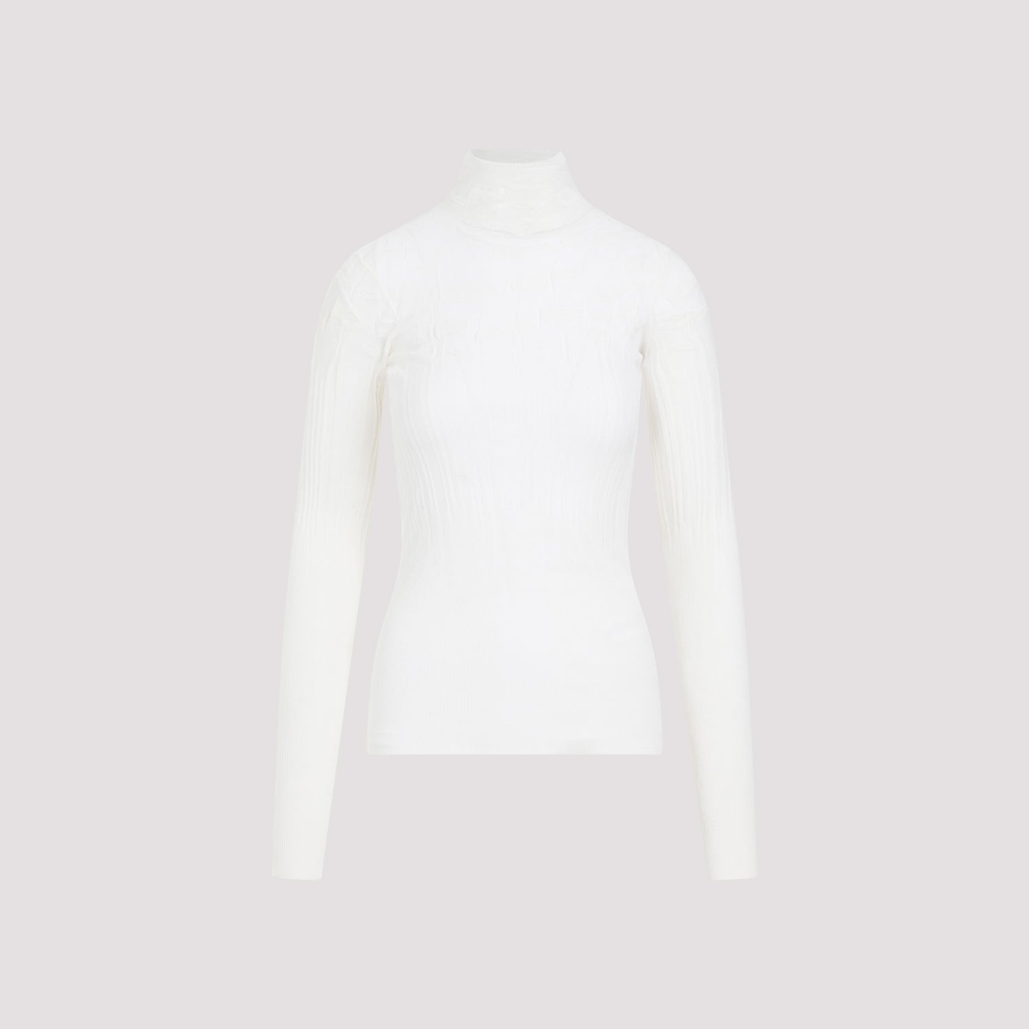 BOTTEGA VENETA Chic Turtle-Neck Ribbed Top for Women